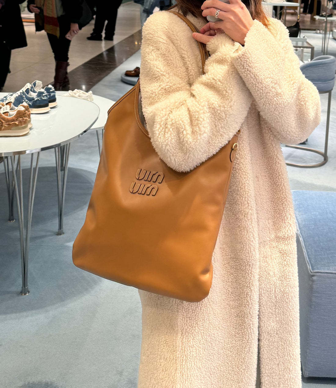 【MIU MIU】アイビーレザーバッグ｜Miu Miu ハンドバッグ（マルチカラー）