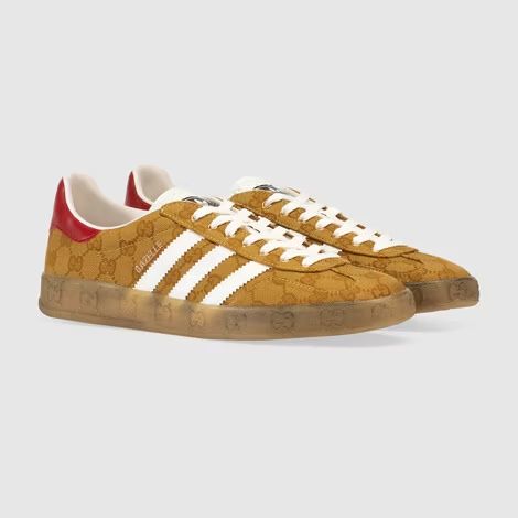 【GUCCI】× ADIDASコラボ Gazelle スニーカー(茶色)商品番号: sku1718966574291