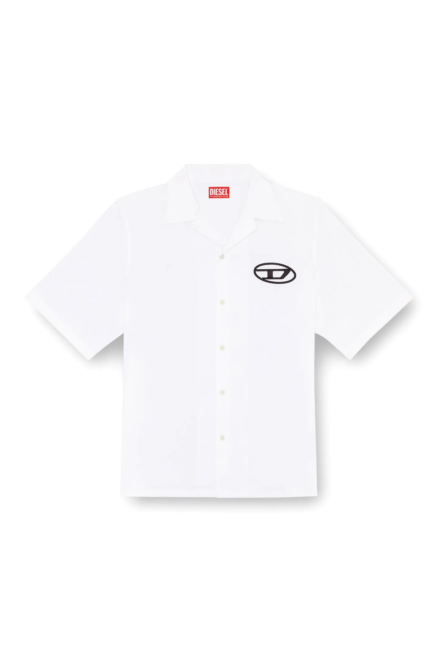 Bowling shirt with logo embroidery