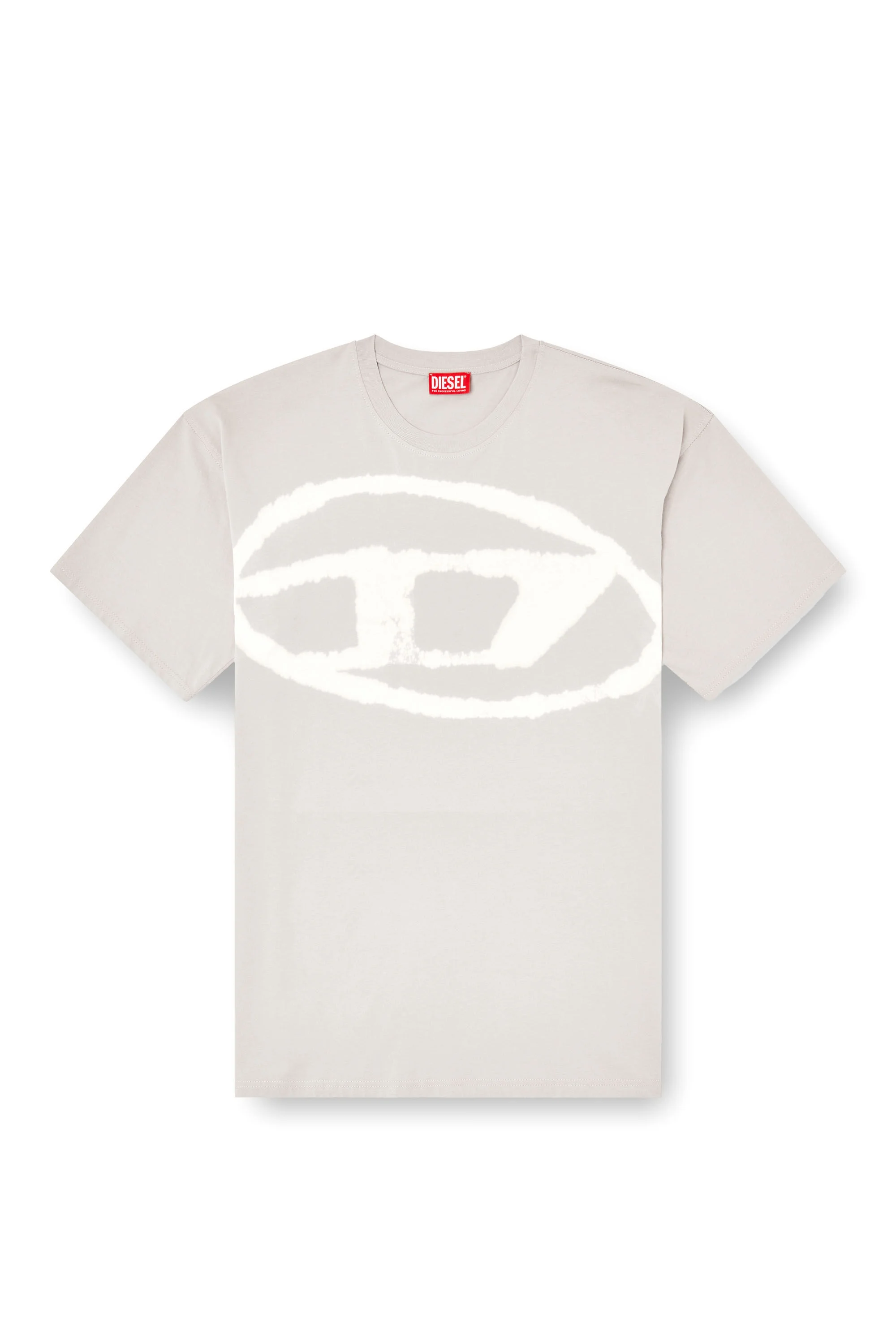 T-shirt with bleached Oval D logo