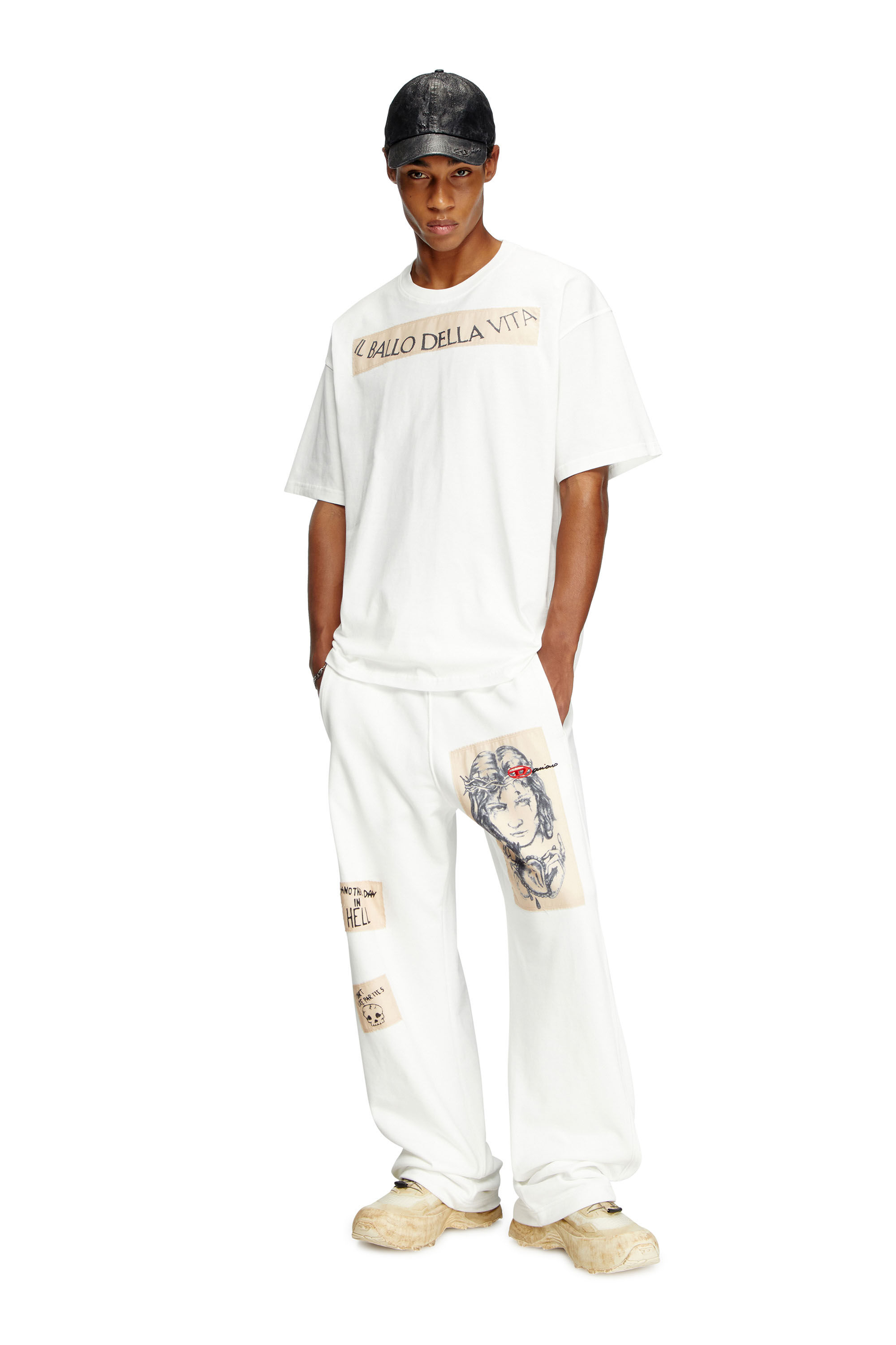 T-shirt with tattoo patch