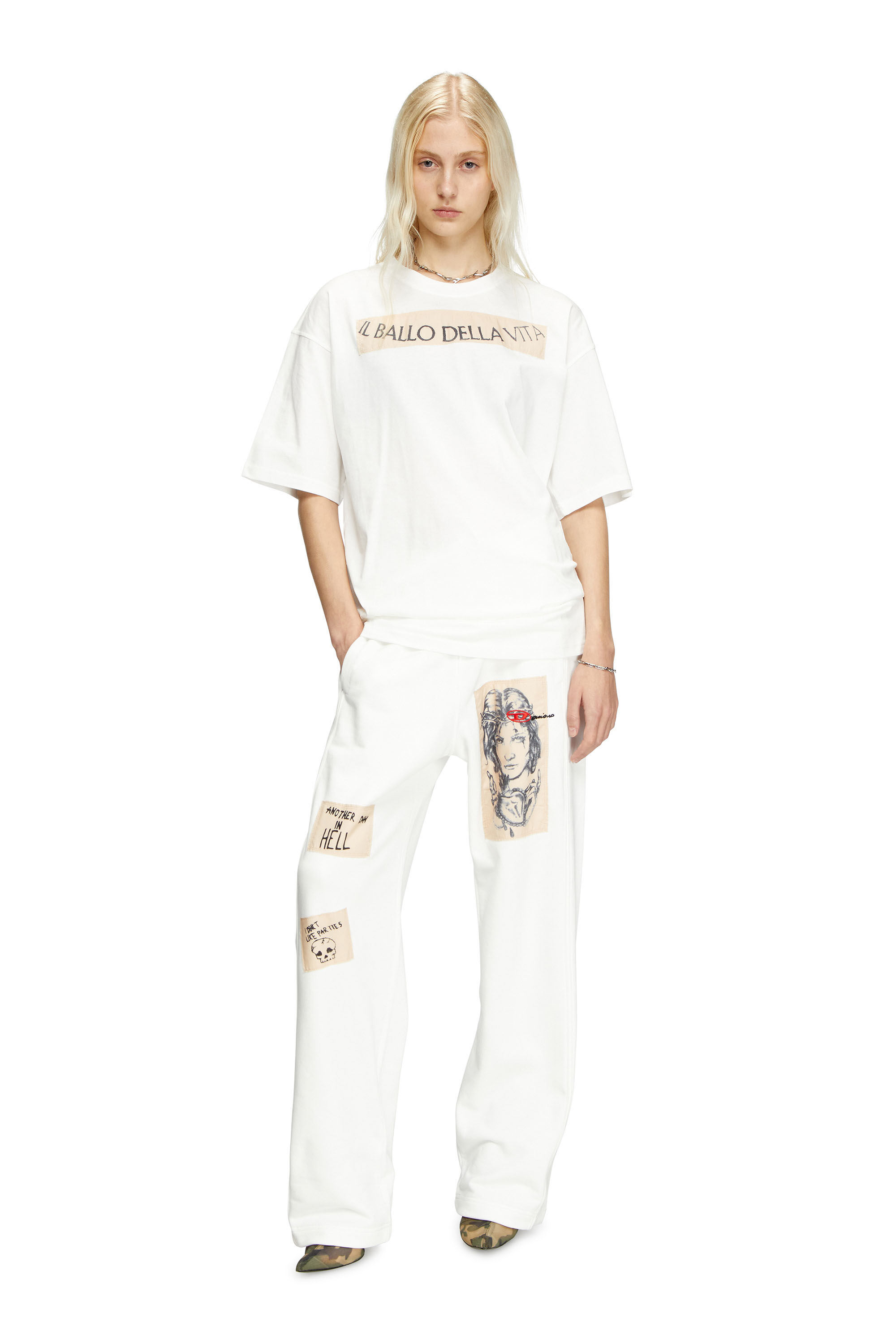 T-shirt with tattoo patch