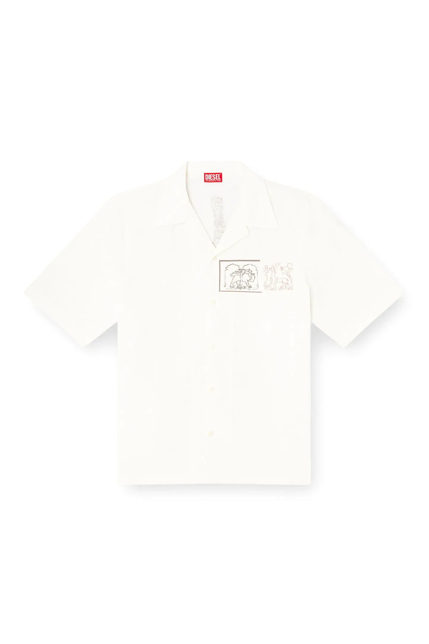 Shirt with sword print