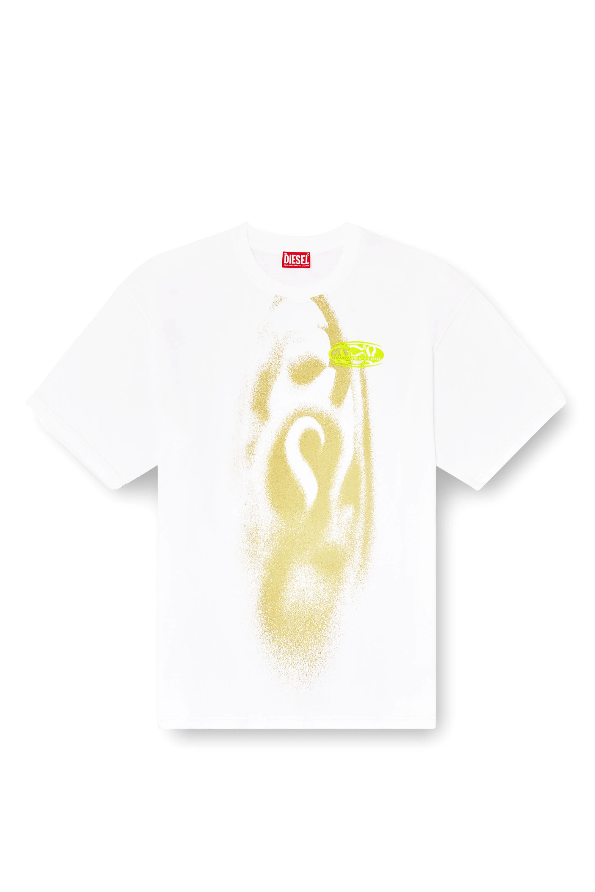 T-shirt with spray-effect print