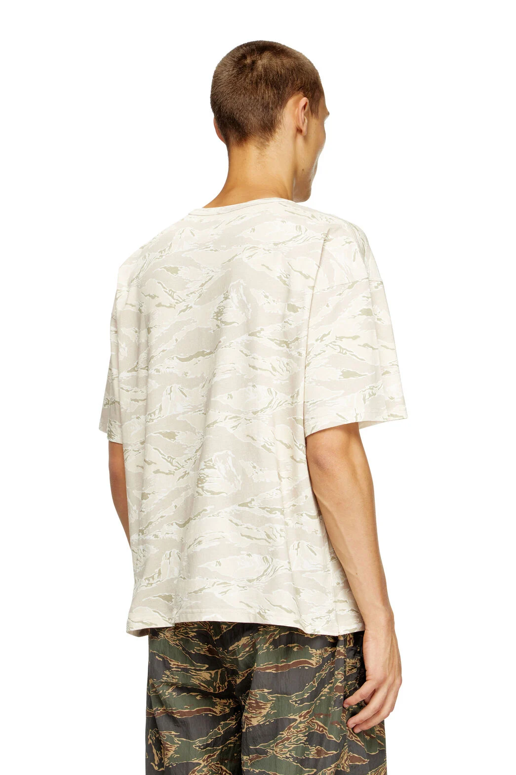 Camo T-shirt with eagle print