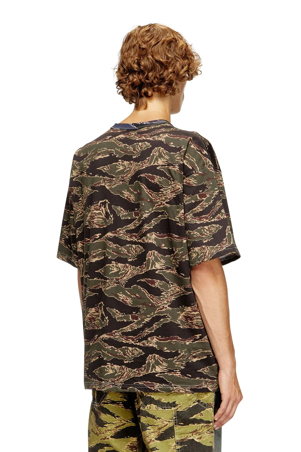 Camo T-shirt with camo logo