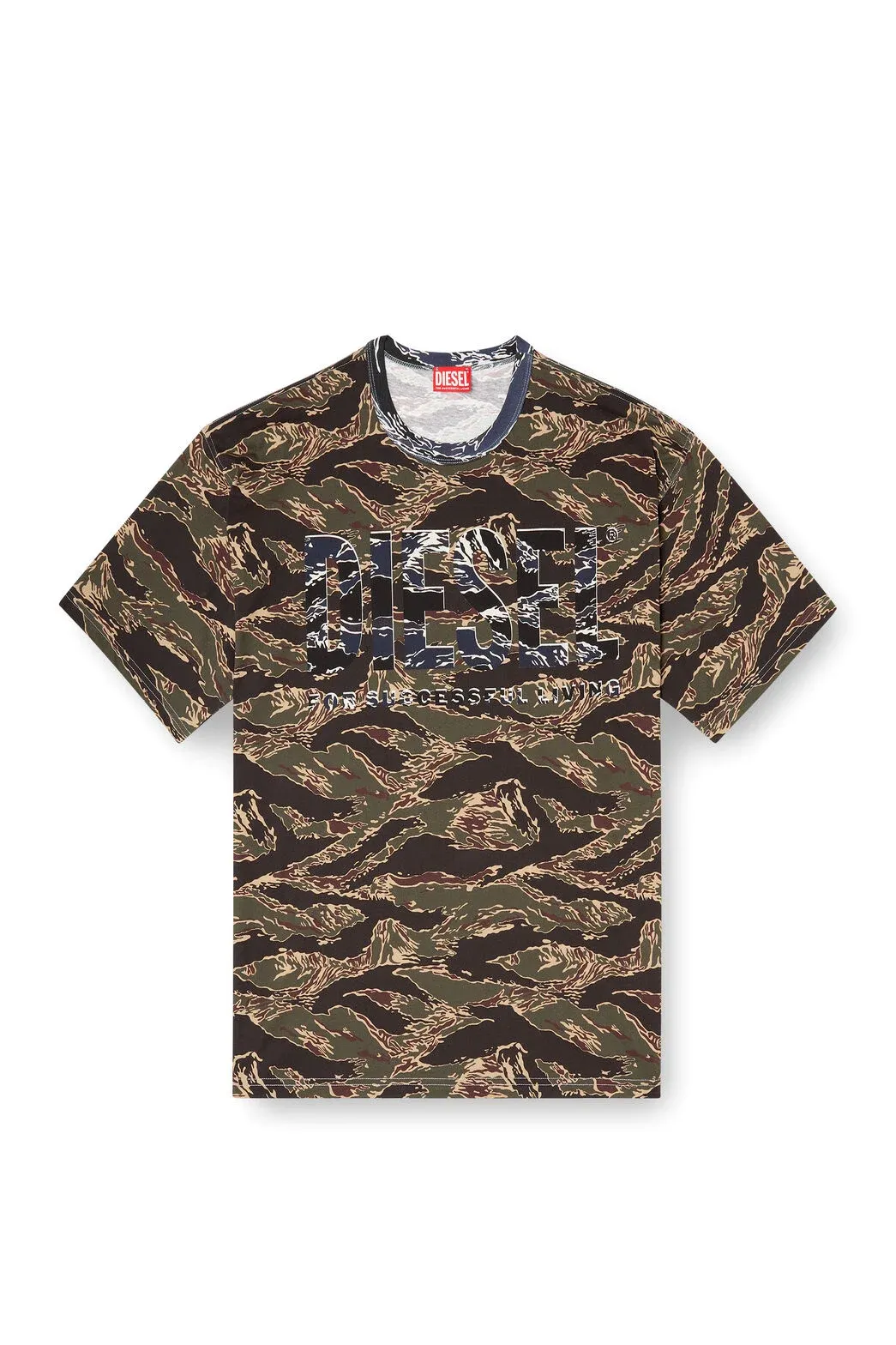 Camo T-shirt with camo logo