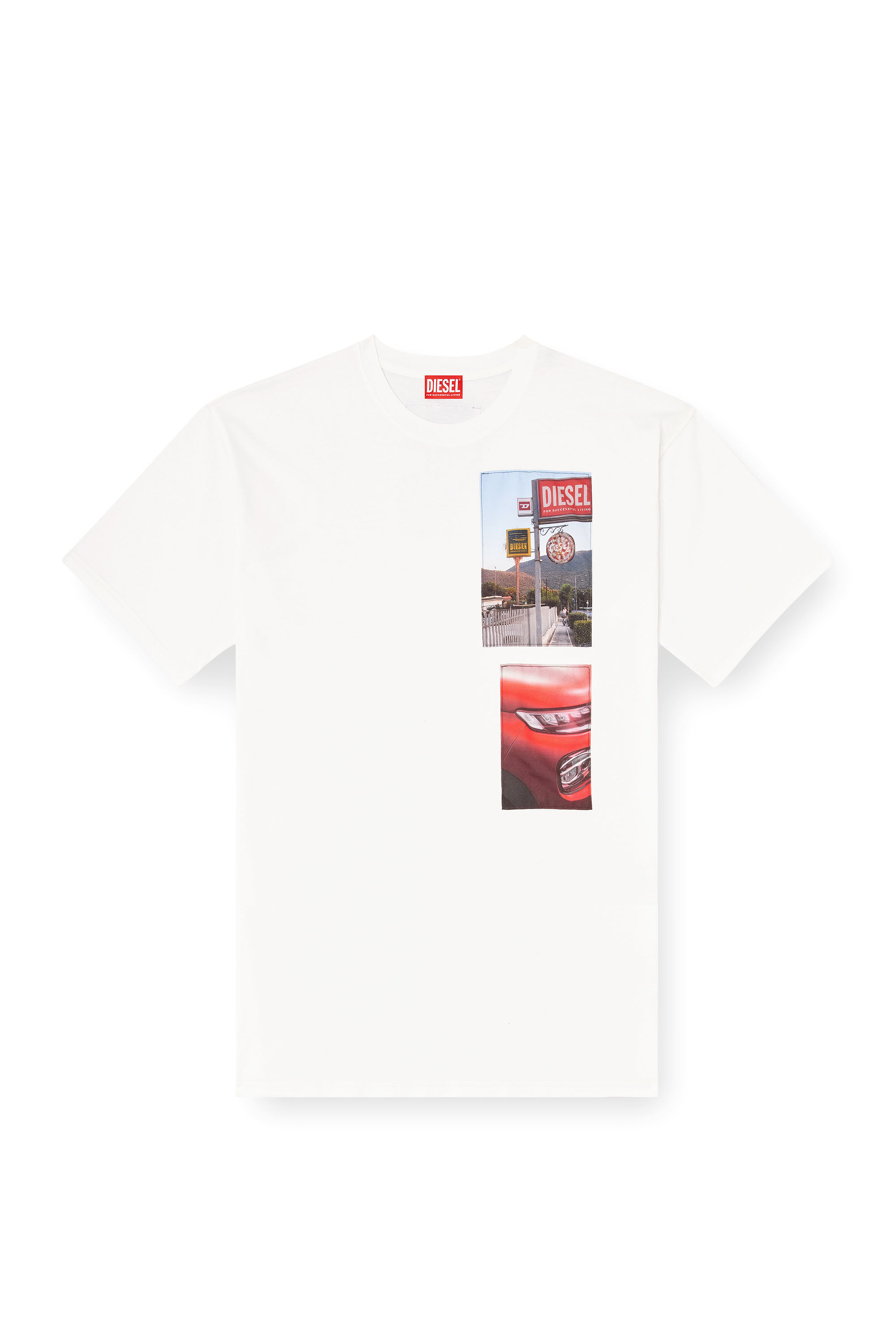 T-shirt with logo photo patches