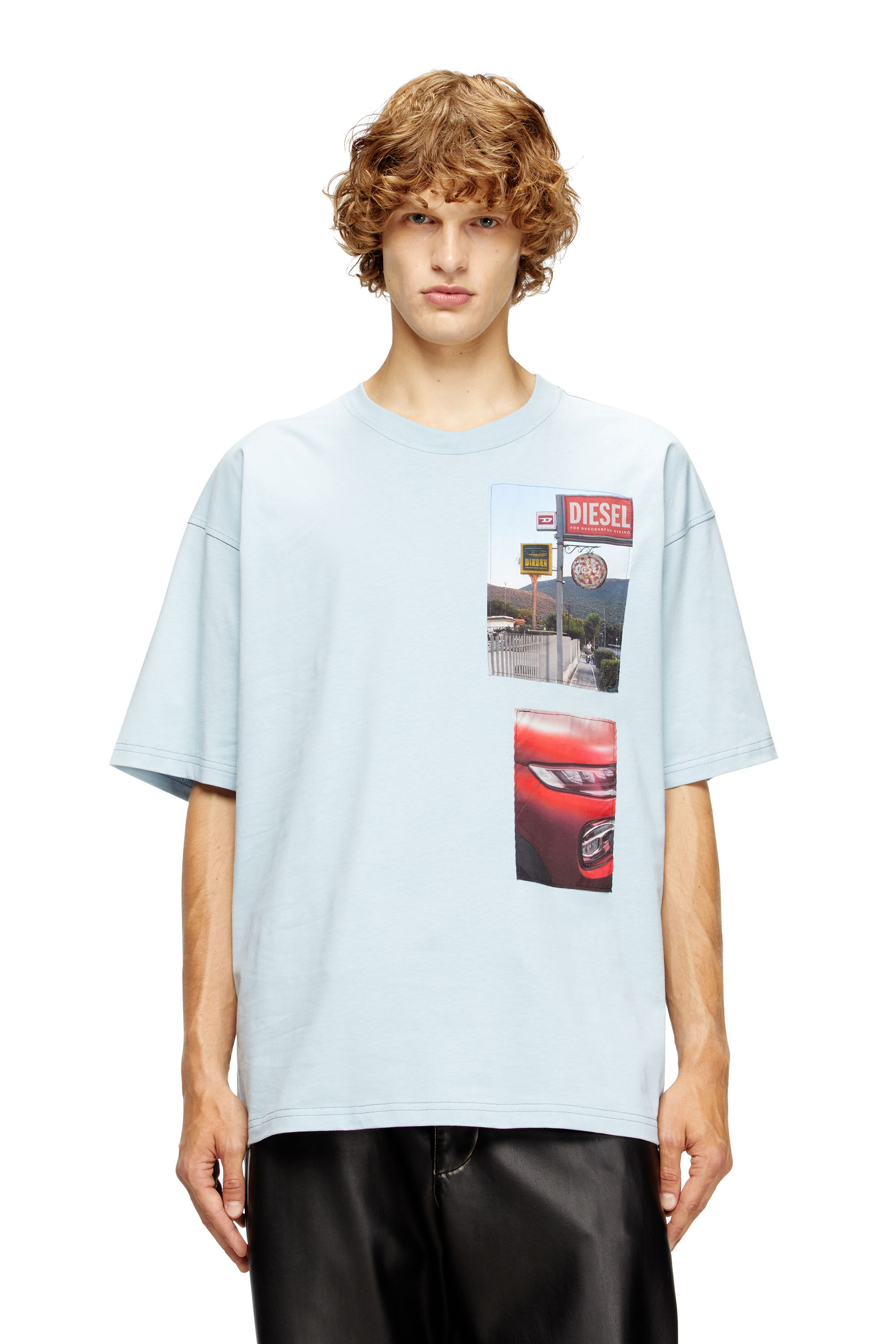 T-shirt with logo photo patches