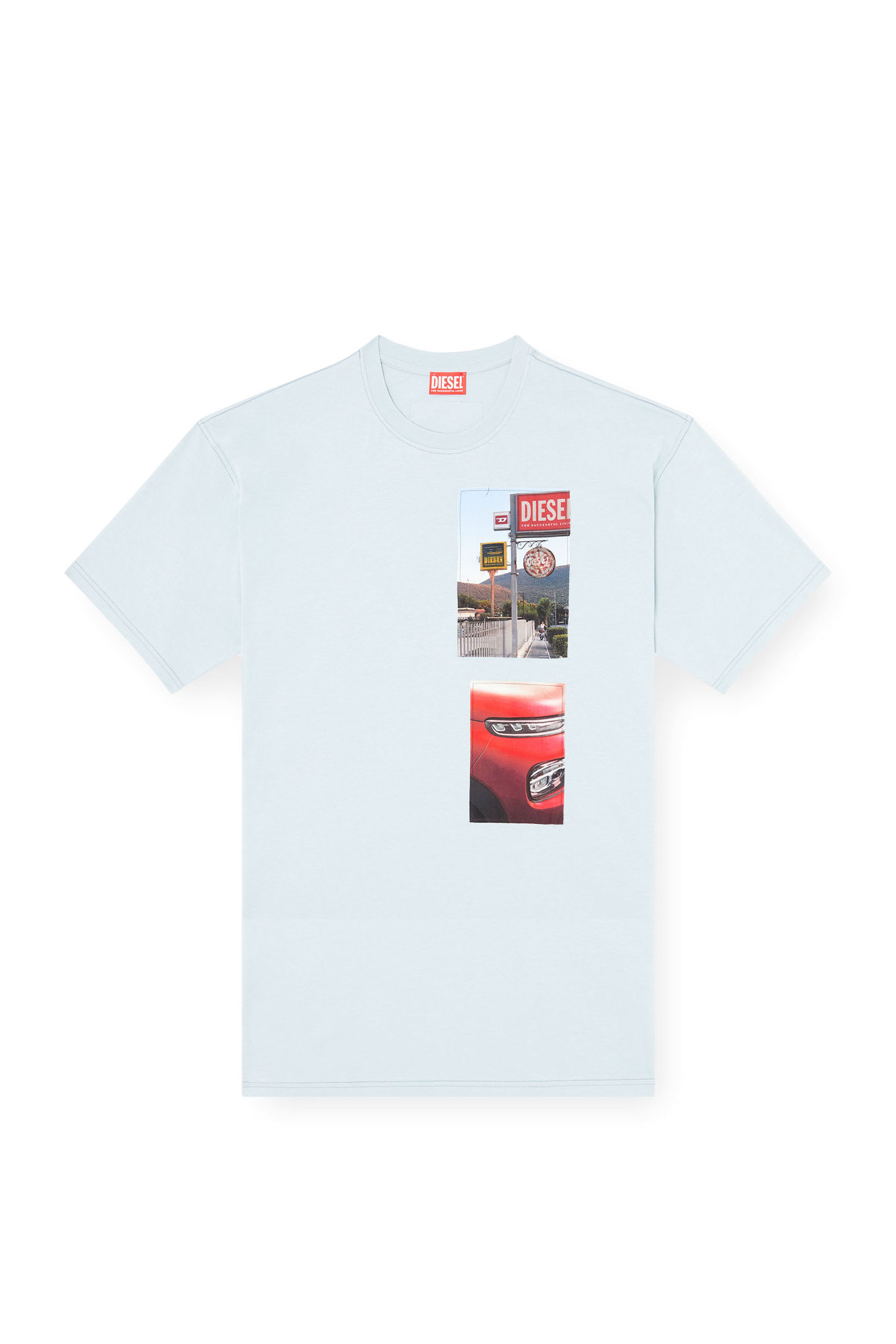 T-shirt with logo photo patches