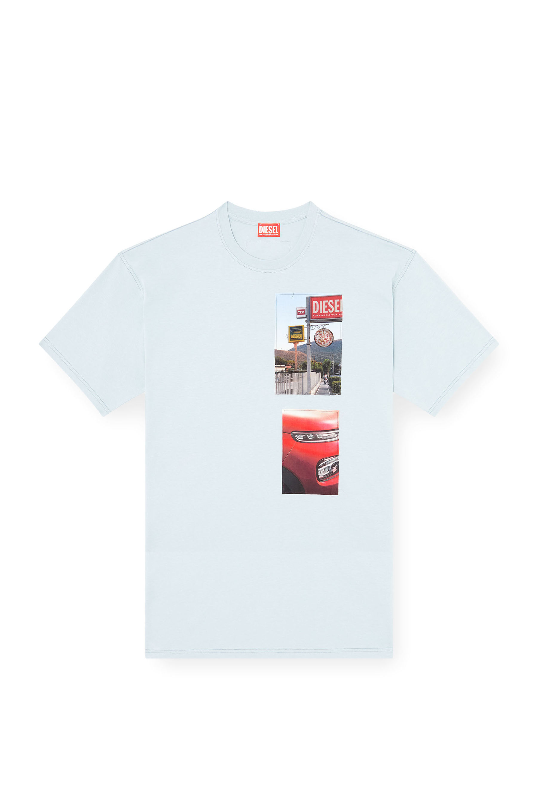 T-shirt with logo photo patches