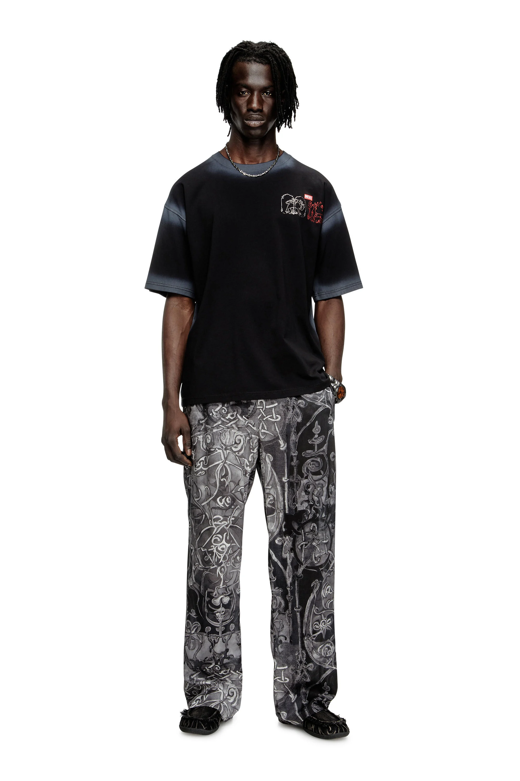 T-shirt with sword print