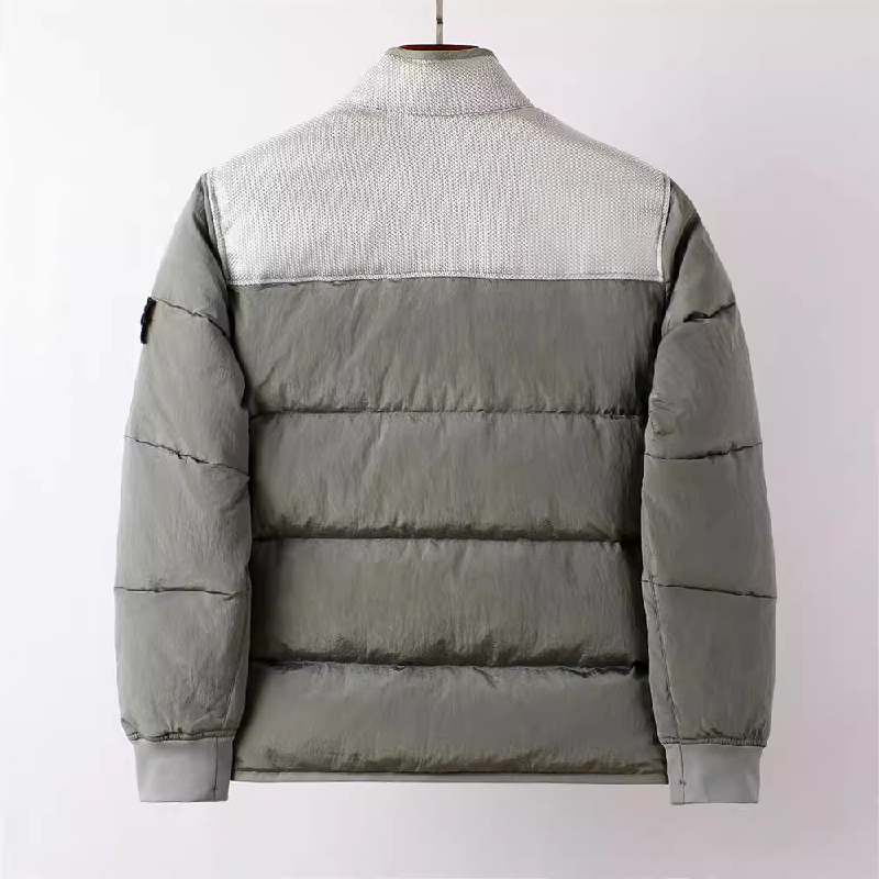 STONE ISLAND マルチエレメントパッチワークダウンジャケット