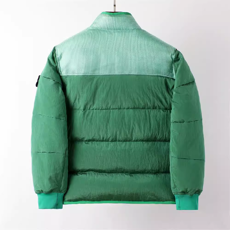 STONE ISLAND マルチエレメントパッチワークダウンジャケット