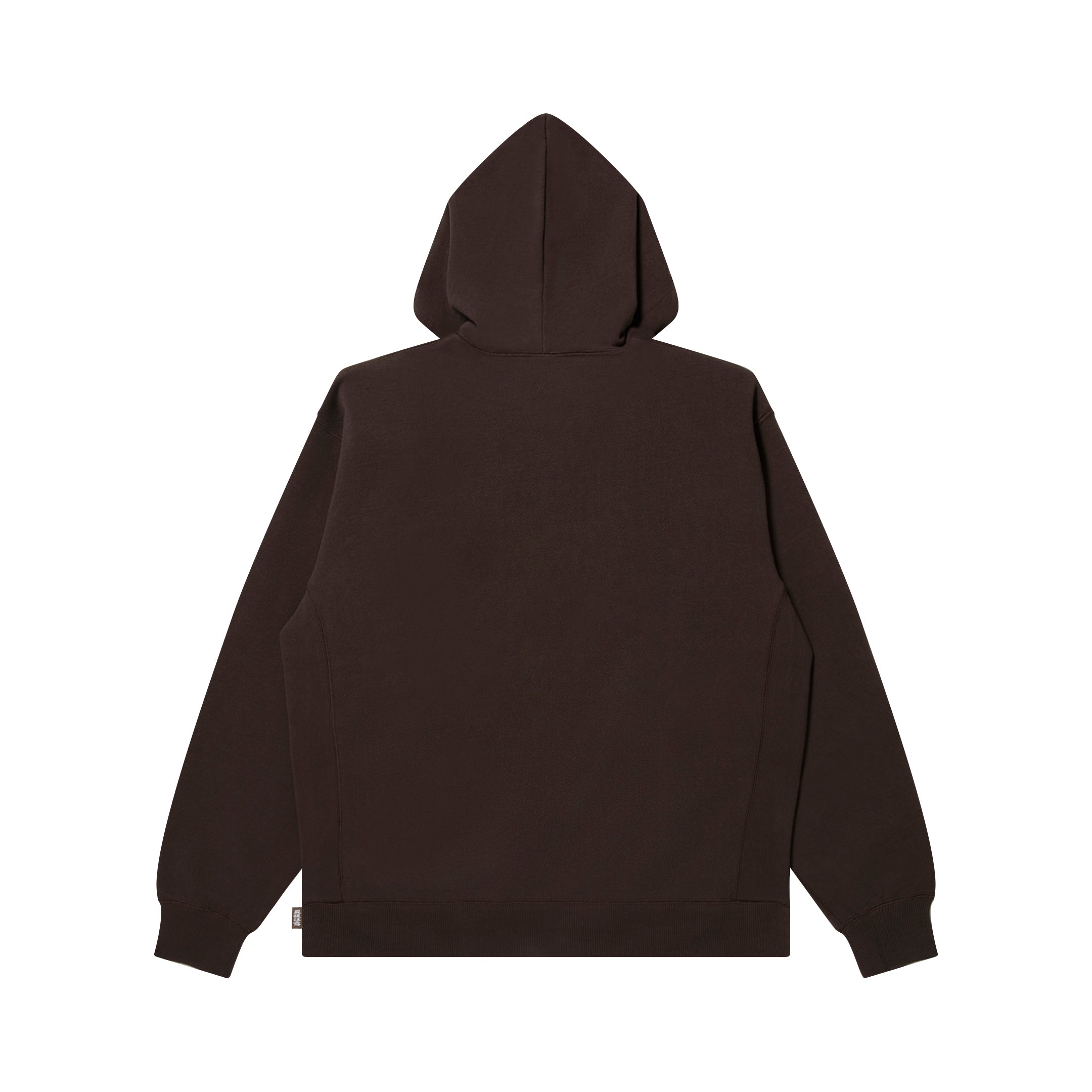 HWC LABEL HOODIE DARK BROWN