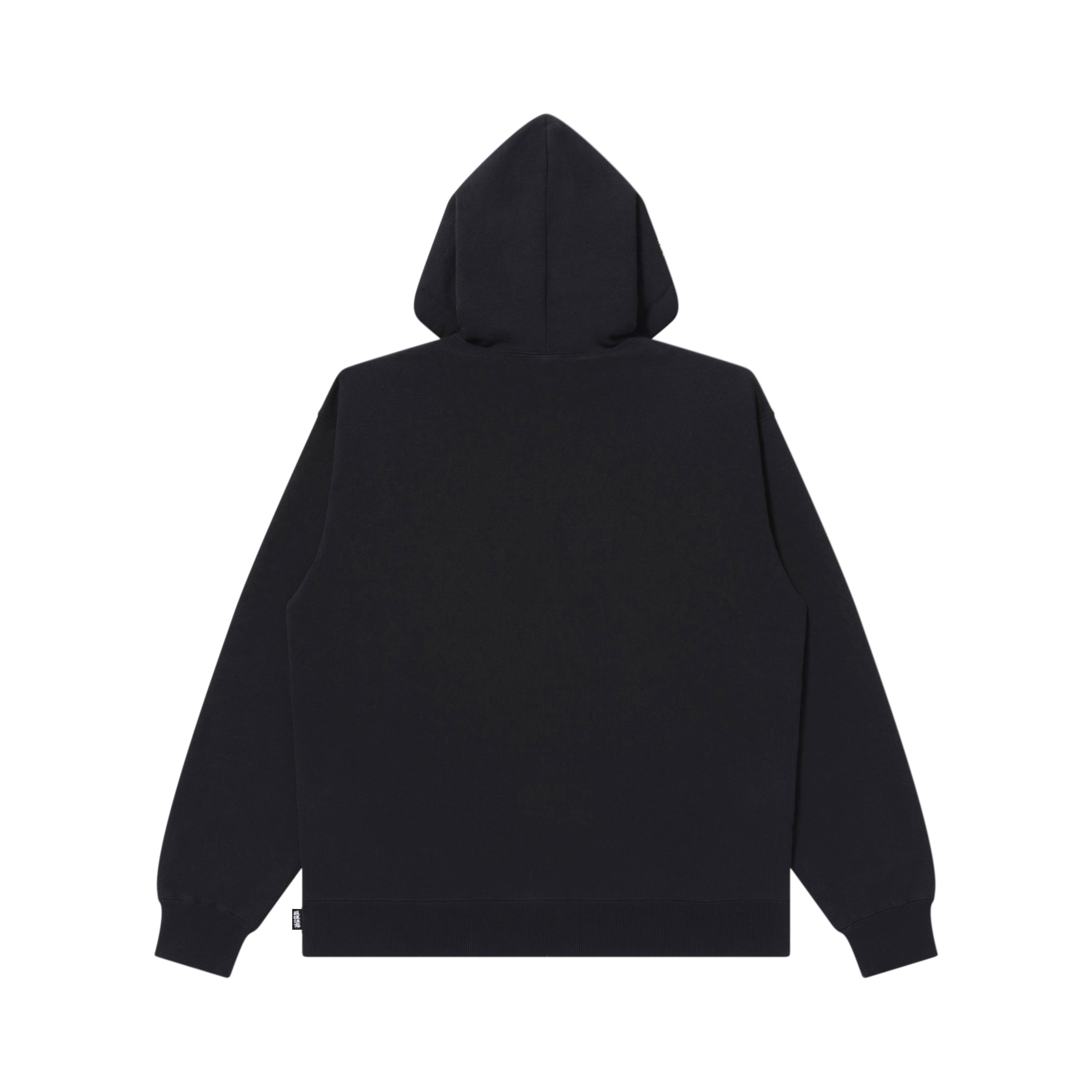 STACKED OE LOGO ZIP HOODIE BLACK