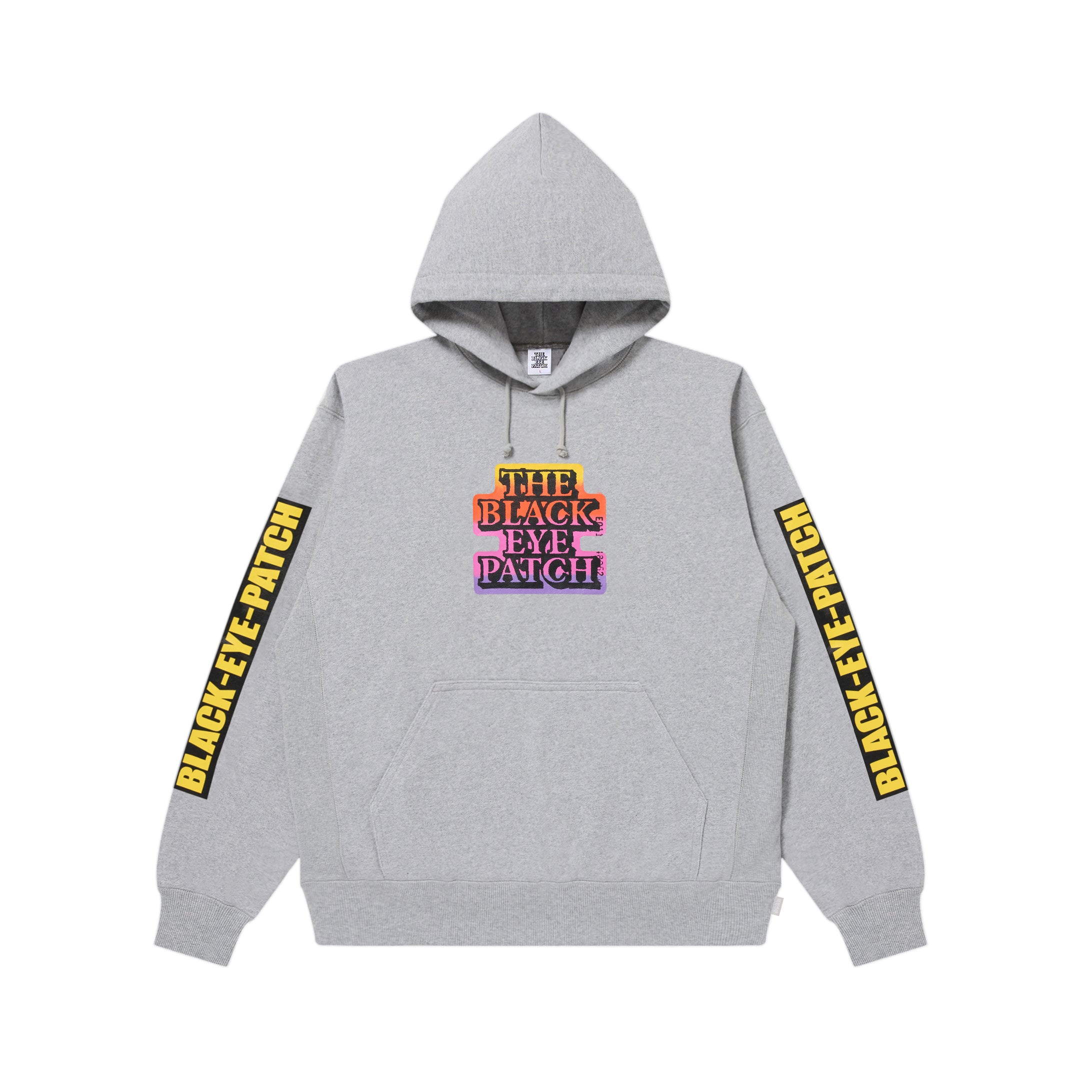 GRADIENT OG LABEL HOODIE HEATHER GRAY