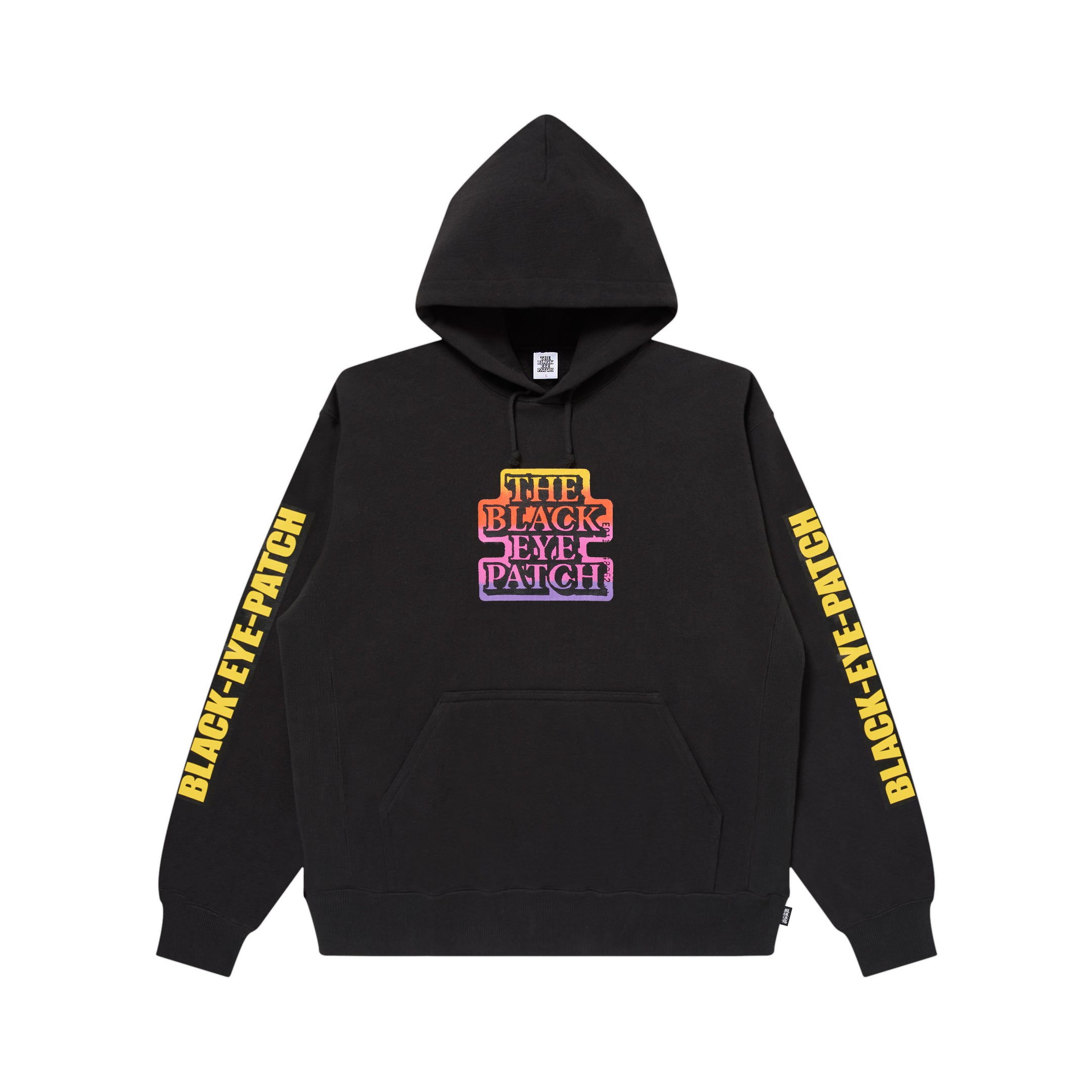 GRADIENT OG LABEL HOODIE BLACK