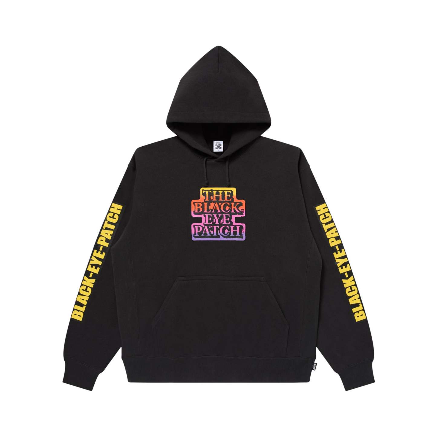 GRADIENT OG LABEL HOODIE BLACK