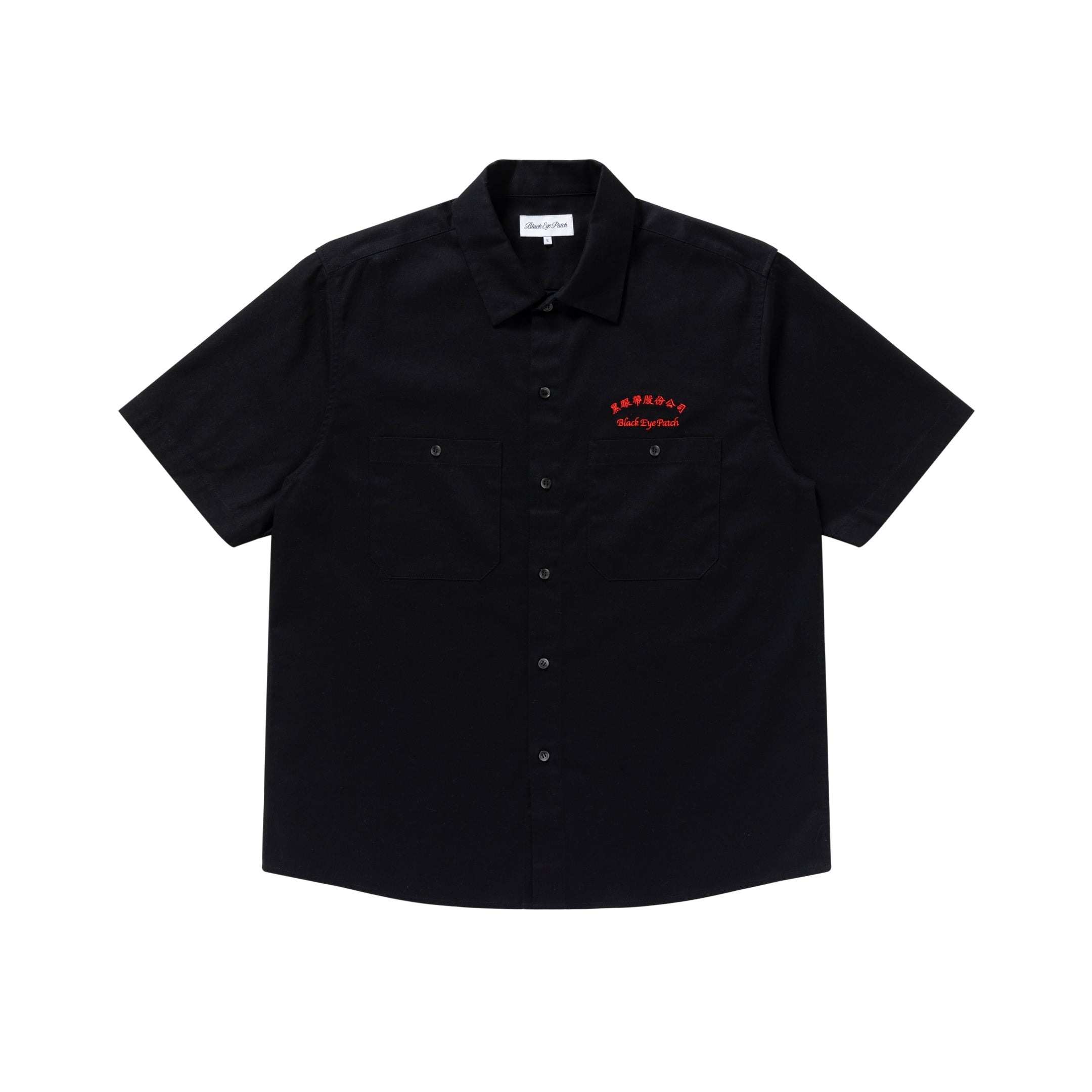 CHINATOWN STORE S/S WORK SHIRT BLACK