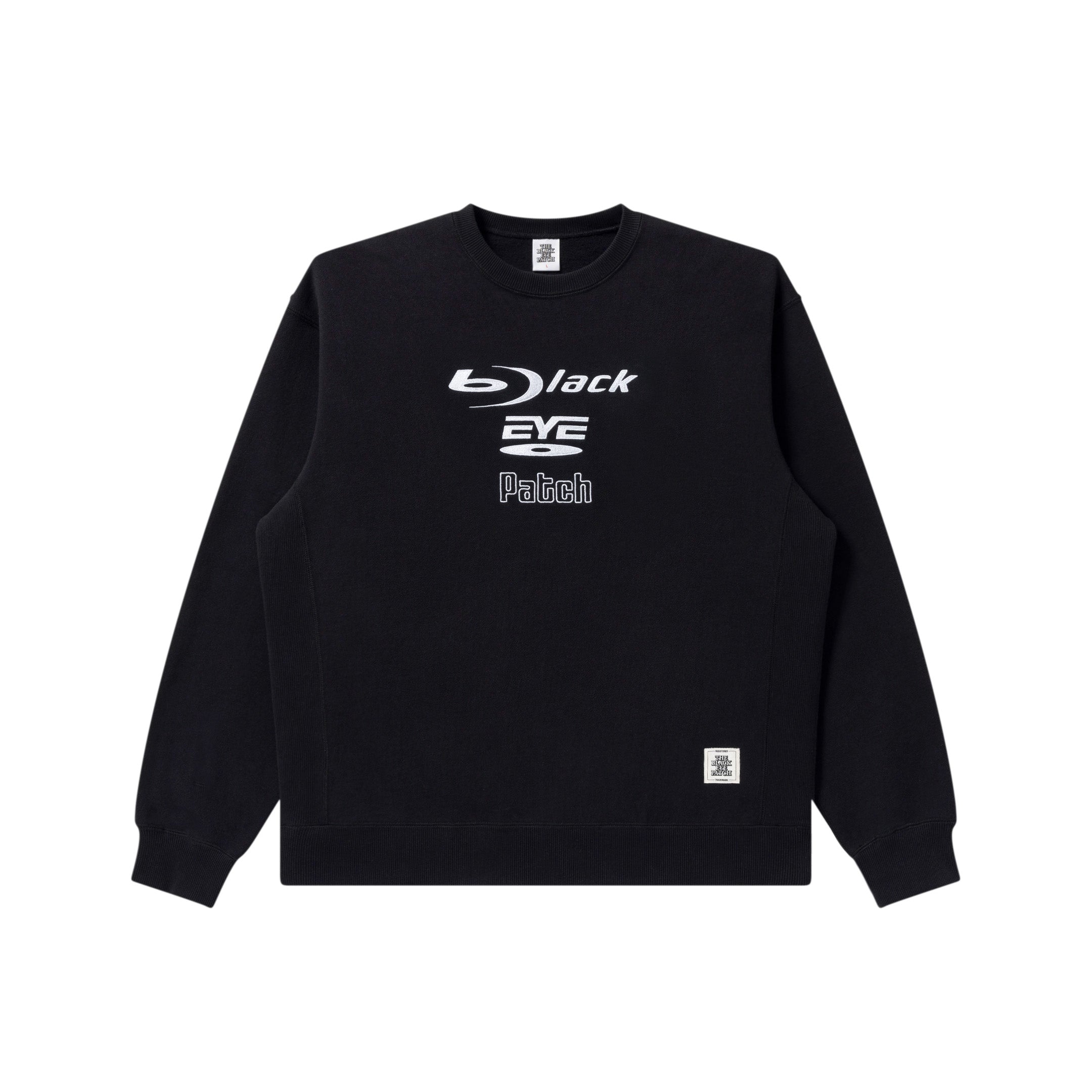 DISC MEDIA LOGO CREW SWEAT BLACK