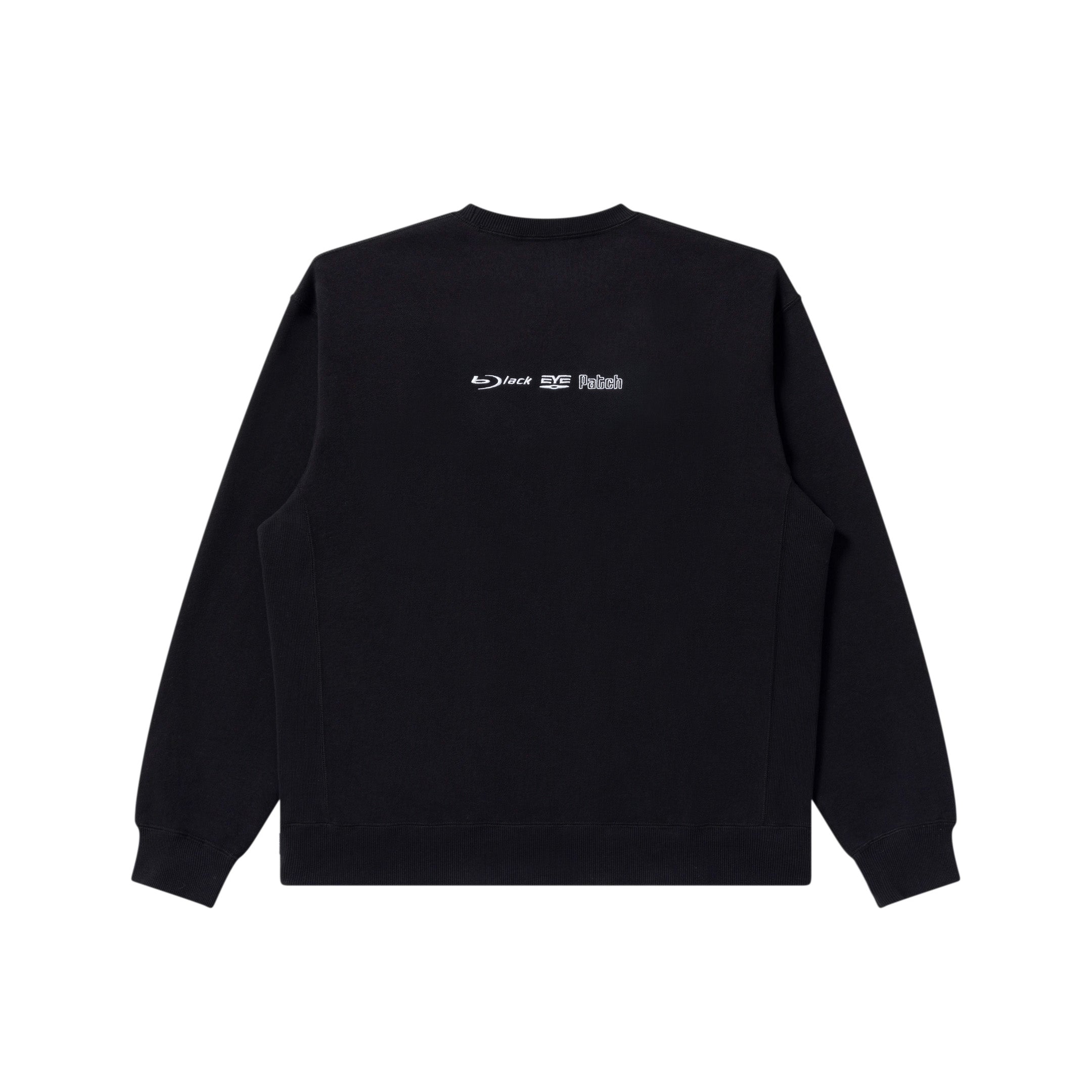 DISC MEDIA LOGO CREW SWEAT BLACK