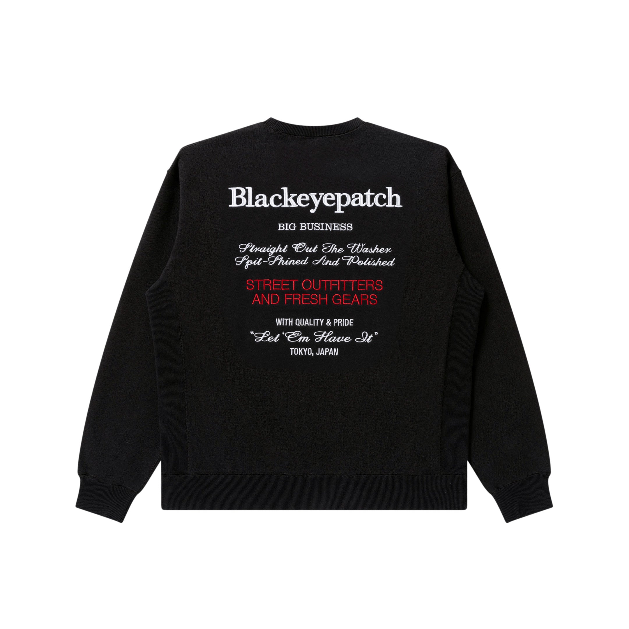BIG BUSINESS FLAGSHIPS CREW SWEAT BLACK