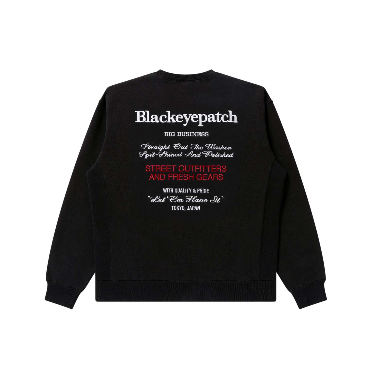BIG BUSINESS FLAGSHIPS CREW SWEAT BLACK