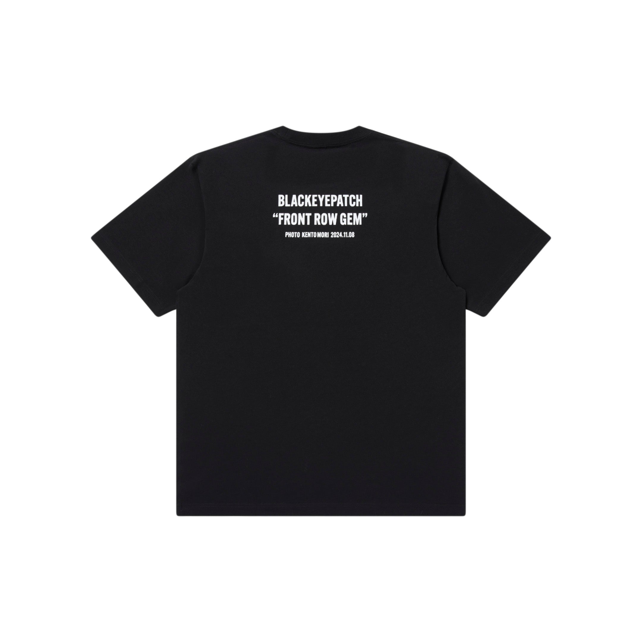 FRONT ROW GEM PHOTO TEE BLACK