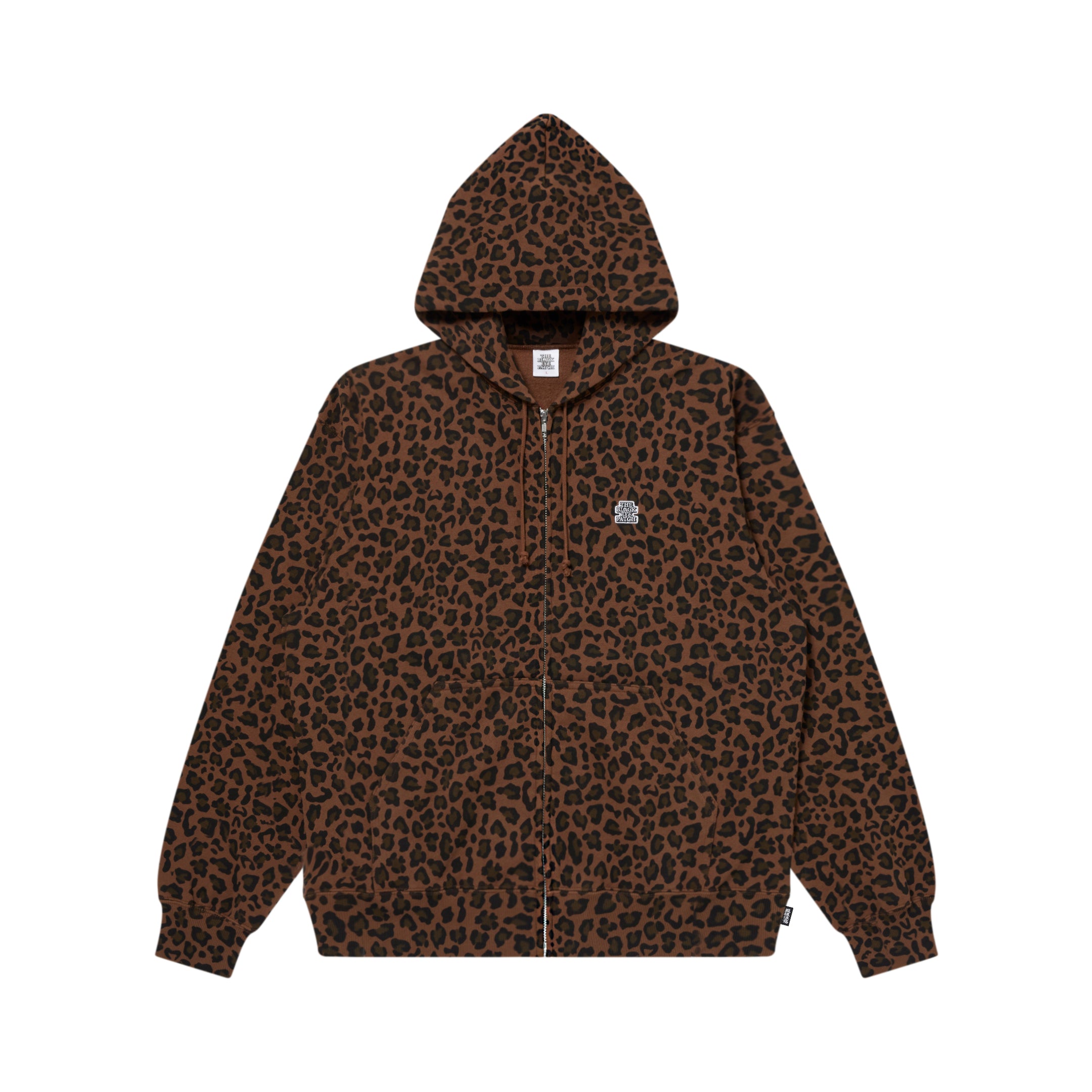 LEOPARD PATTERNED SMALL OG ZIP HOODIE