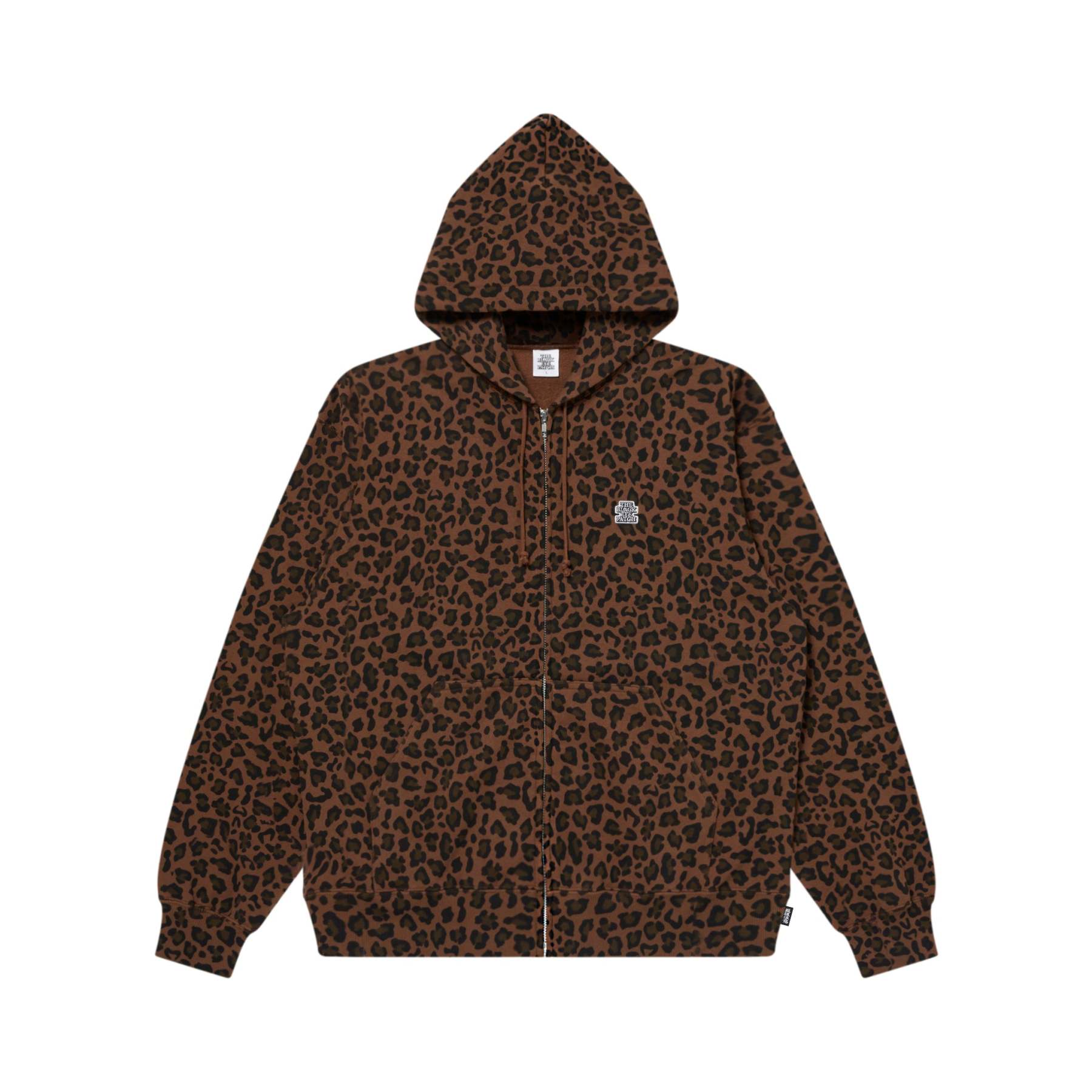 LEOPARD PATTERNED SMALL OG ZIP HOODIE