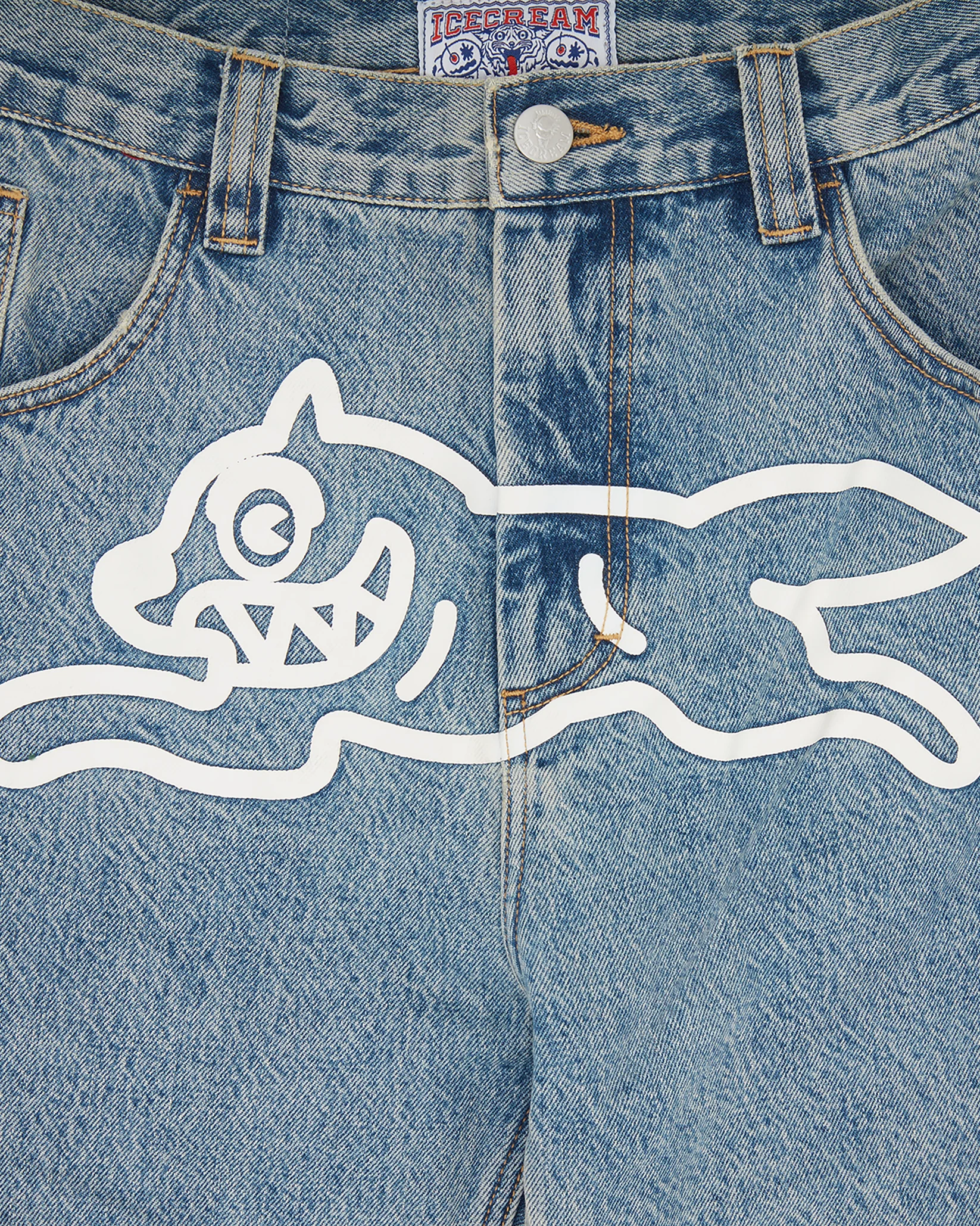 ICECREAM  Check Lined Denim Pant