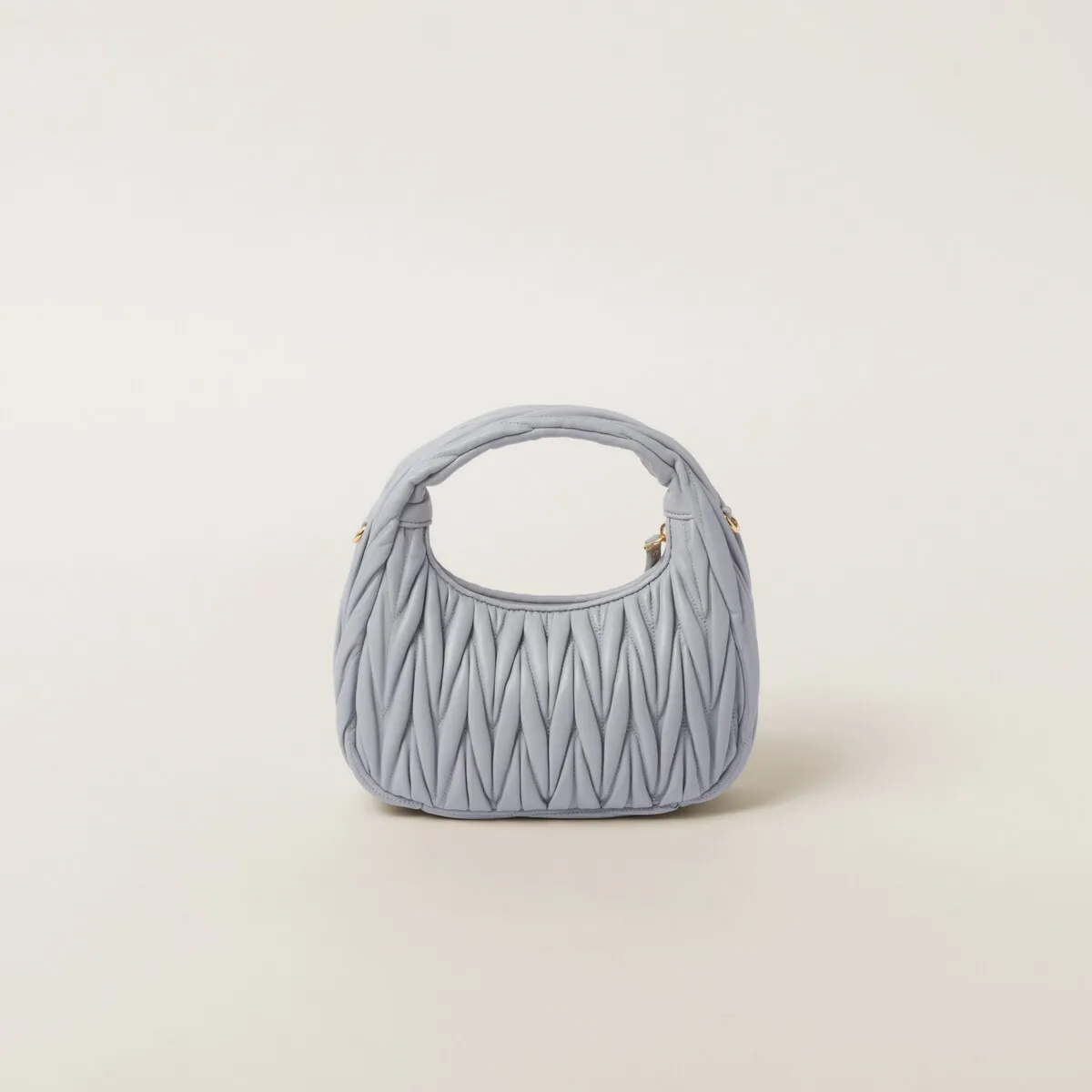 【MIU MIU】ハンドバッグ ショルダーバッグ ワンダー マトラッセ ホーボーバッグ ミニバッグ レディース