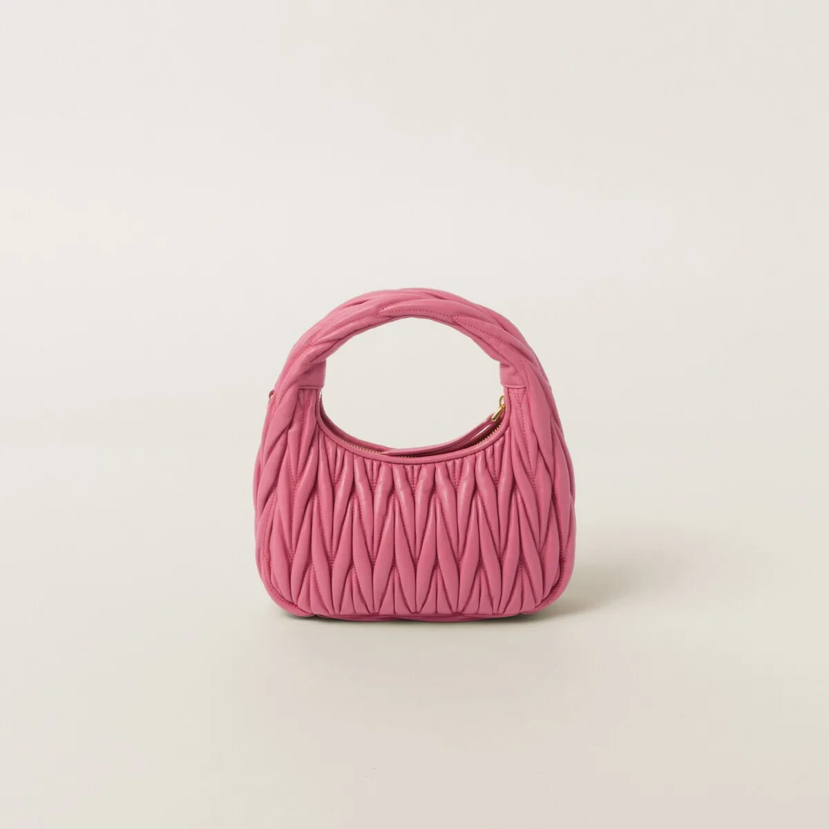 【MIU MIU】ハンドバッグ ショルダーバッグ ワンダー マトラッセ ホーボーバッグ ミニバッグ レディース