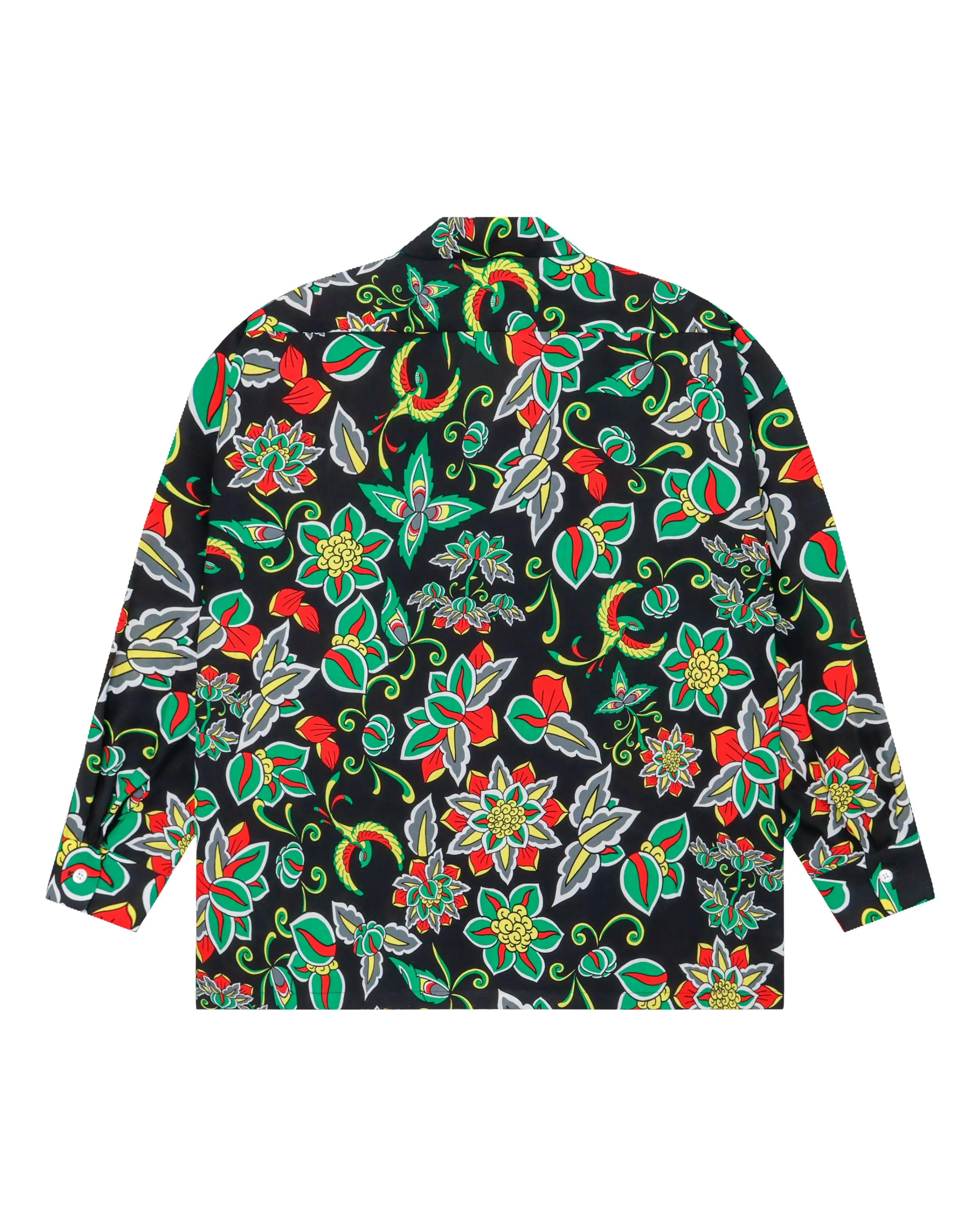 桃源花 L/S SHIRT / BLACK