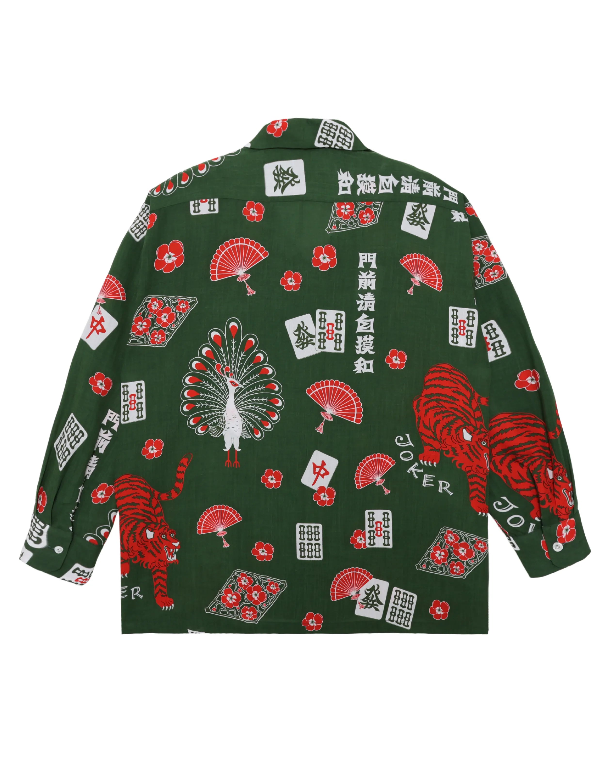 麻雀 L/S SHIRT / GREEN