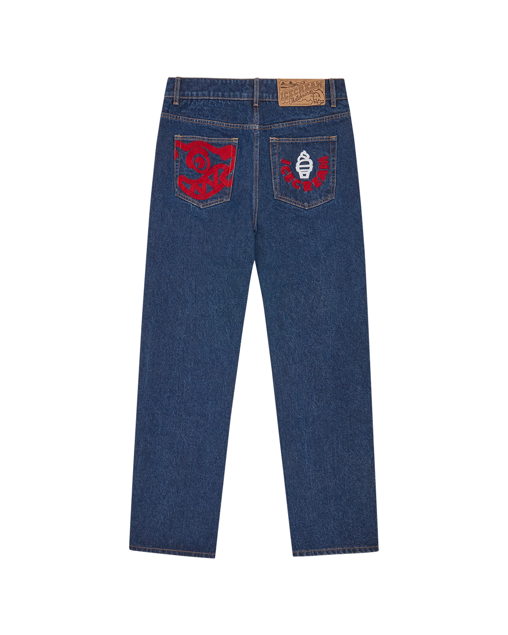 ICECREAM  Check Lined Denim Pant