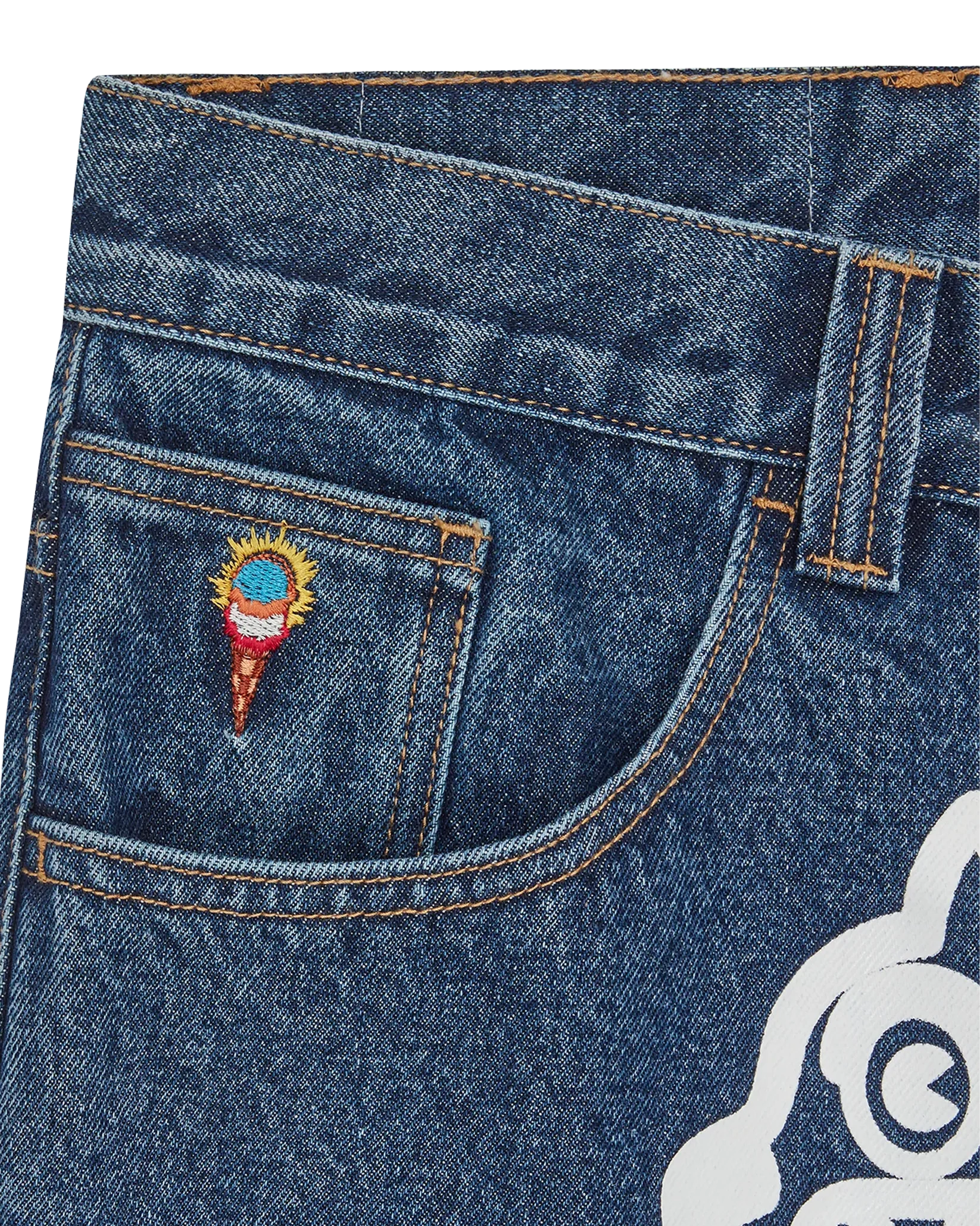 ICECREAM  Running Dog Double Scoop Denim Pant