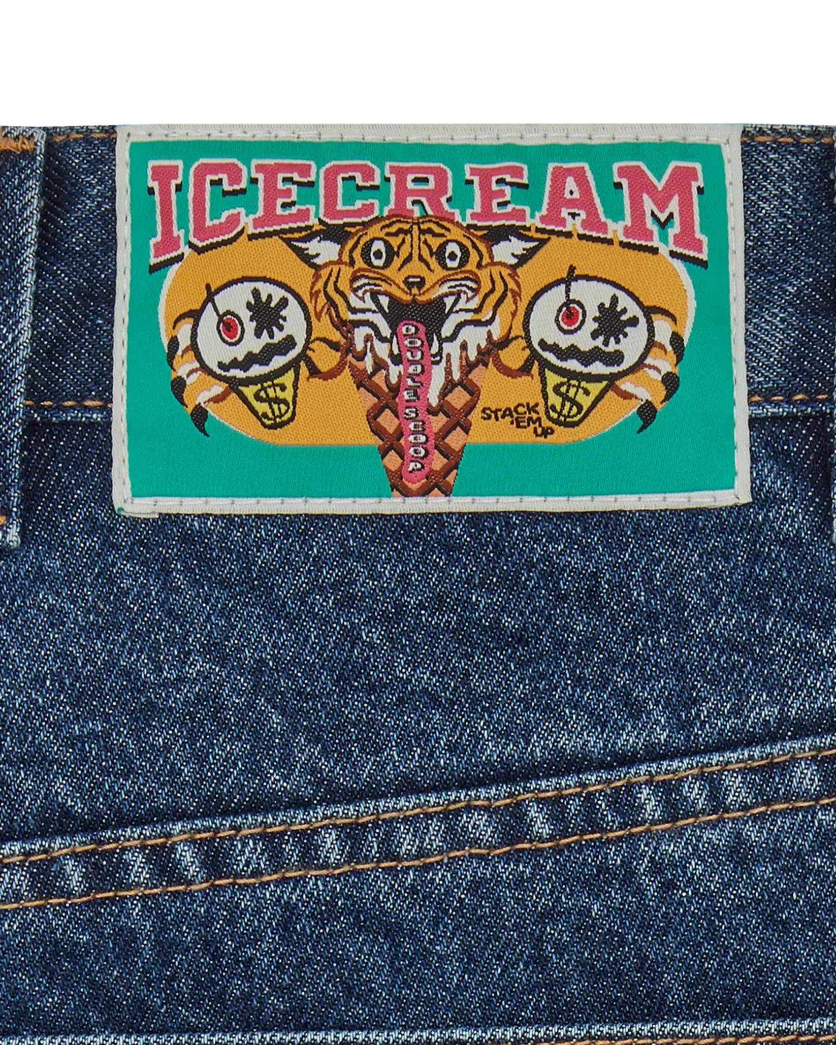 ICECREAM  Running Dog Double Scoop Denim Pant