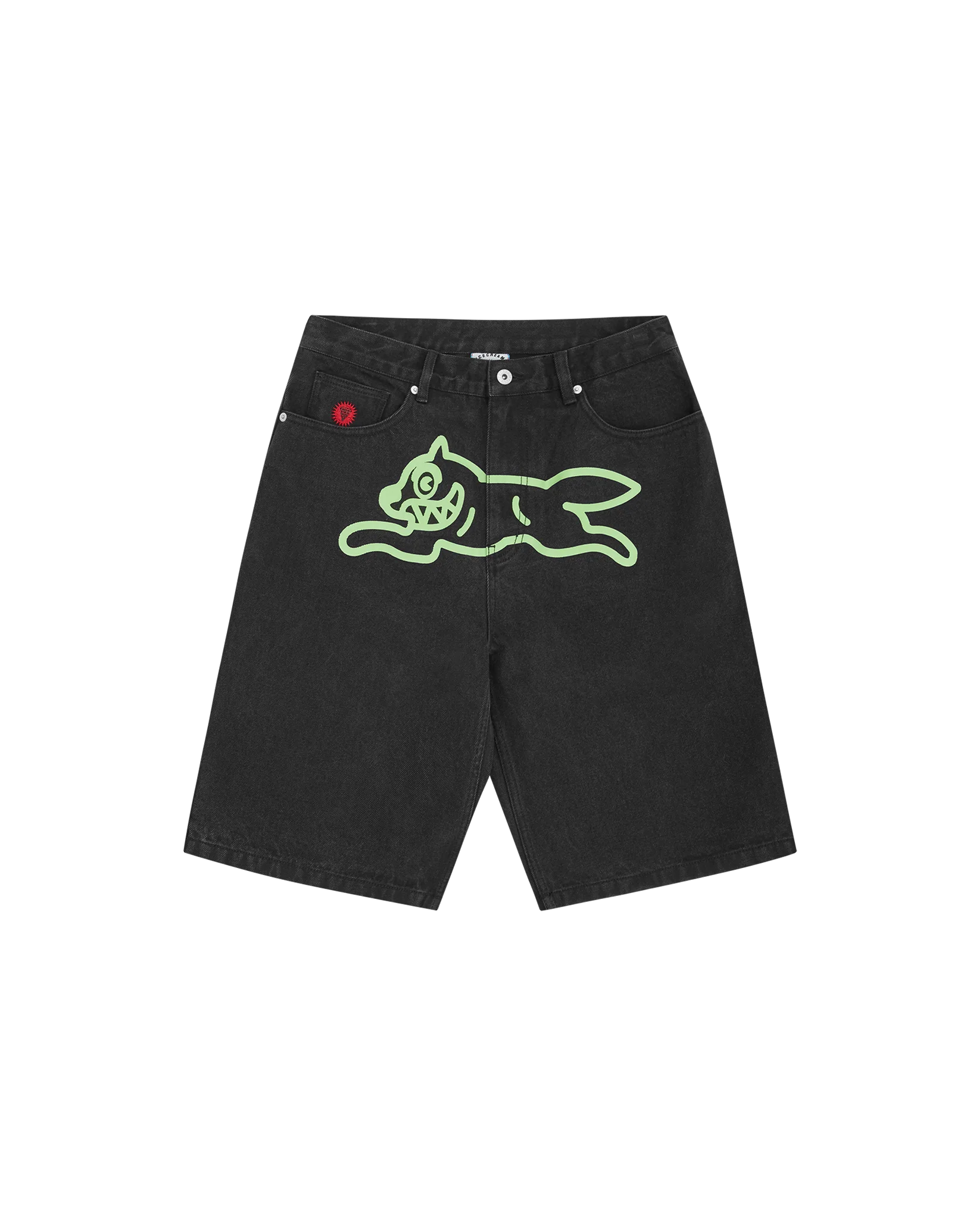 ICECREAM  Running Dog Denim Shorts