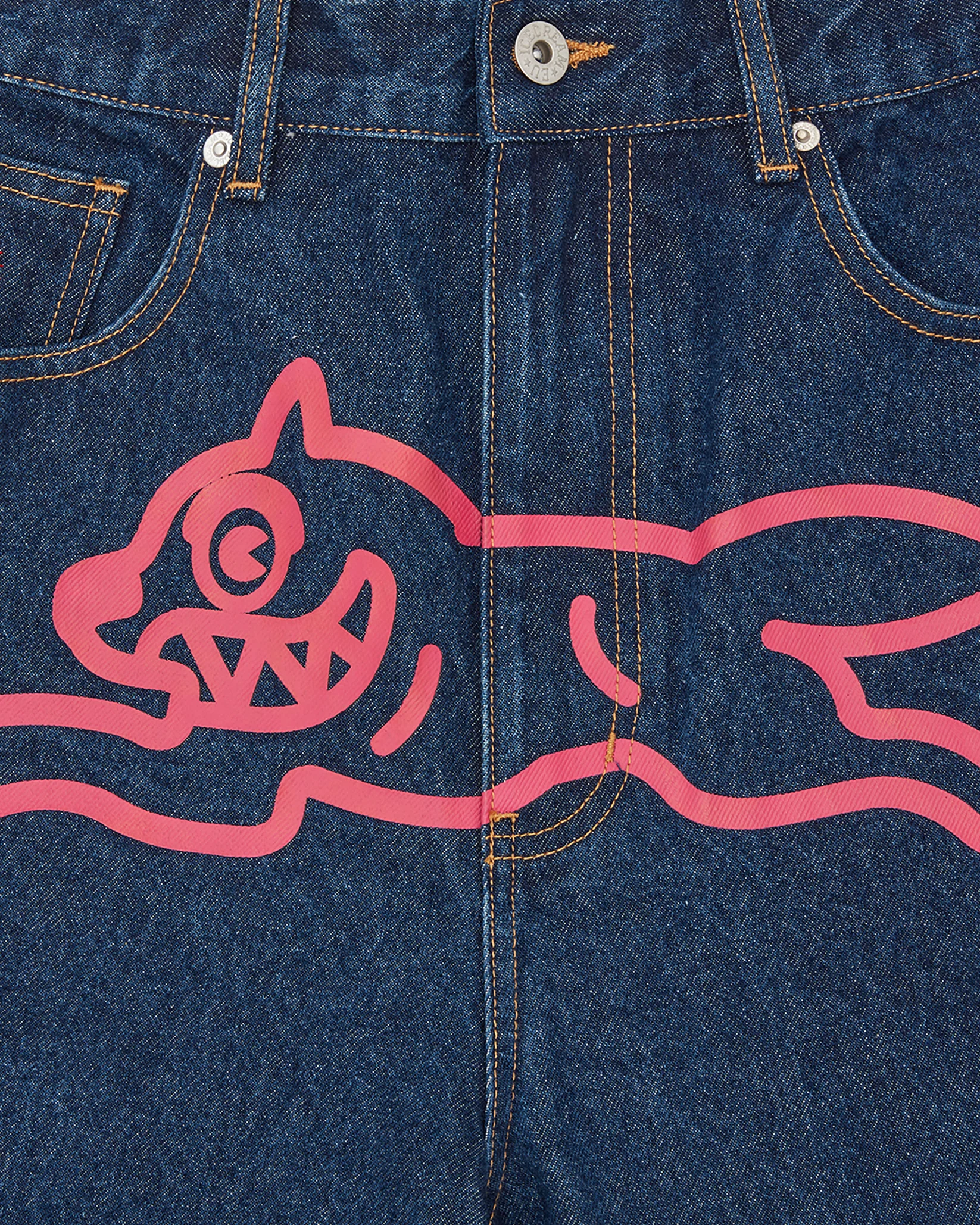 ICECREAM  Running Dog Denim Shorts