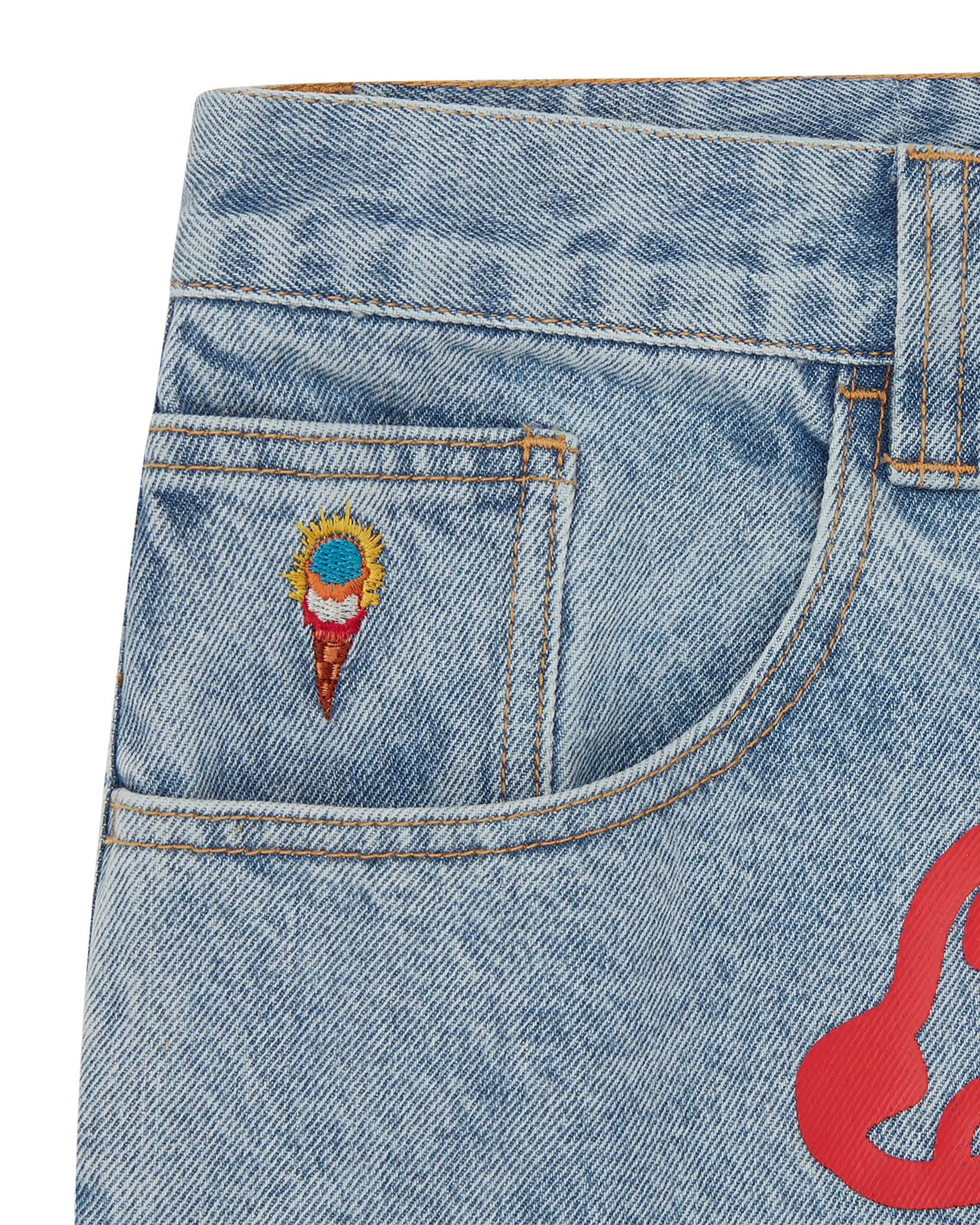 ICECREAM  Running Dog Double Scoop Denim Pant
