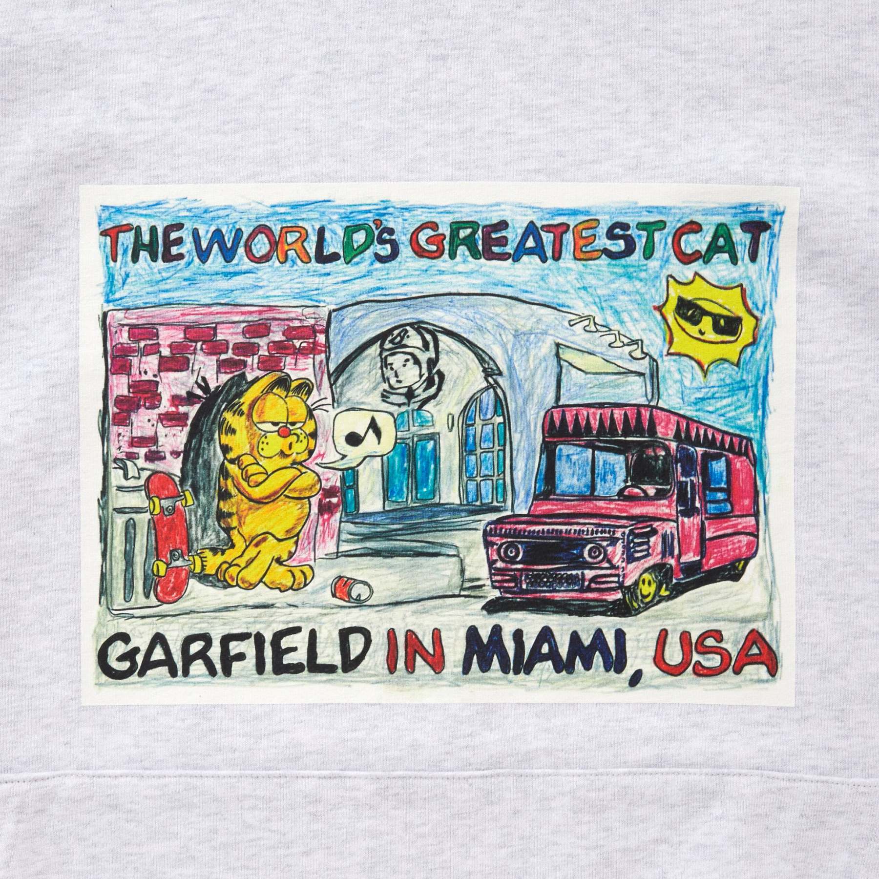 ICECREAM x GARFIELD COTTON HOODIE MIAMI
