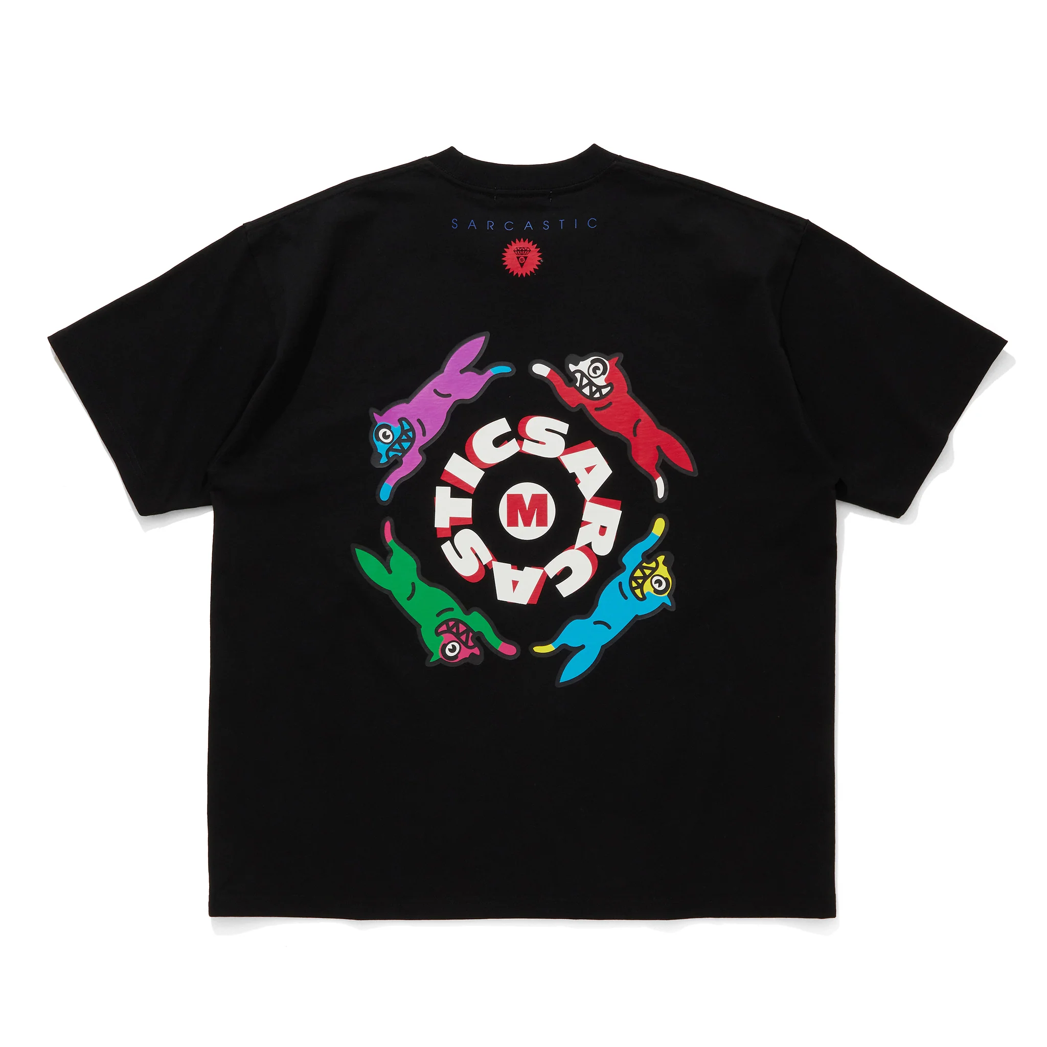 ICECREAM x SARCASTIC COTTON T-SHIRT CIRCLE