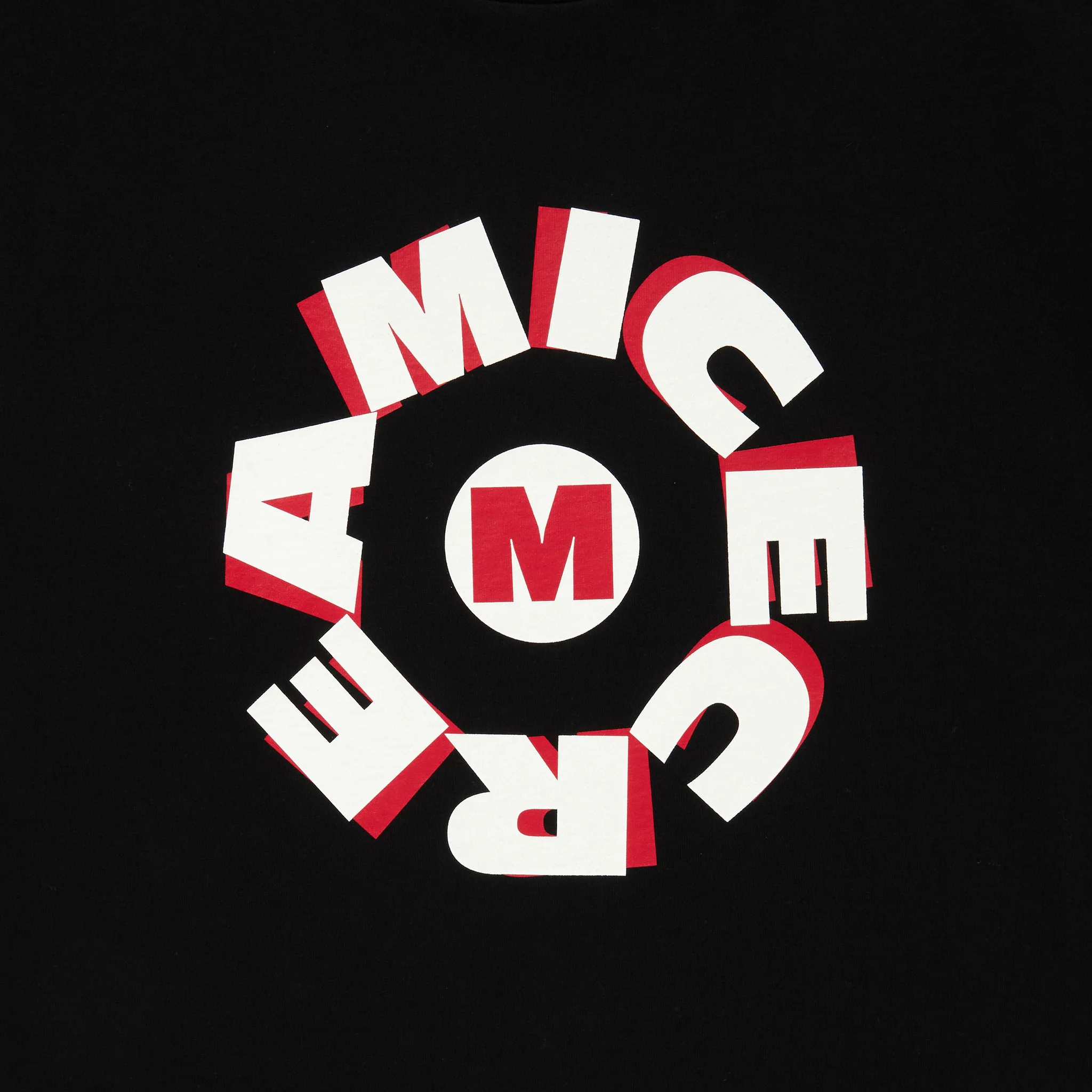 ICECREAM x SARCASTIC COTTON T-SHIRT CIRCLE