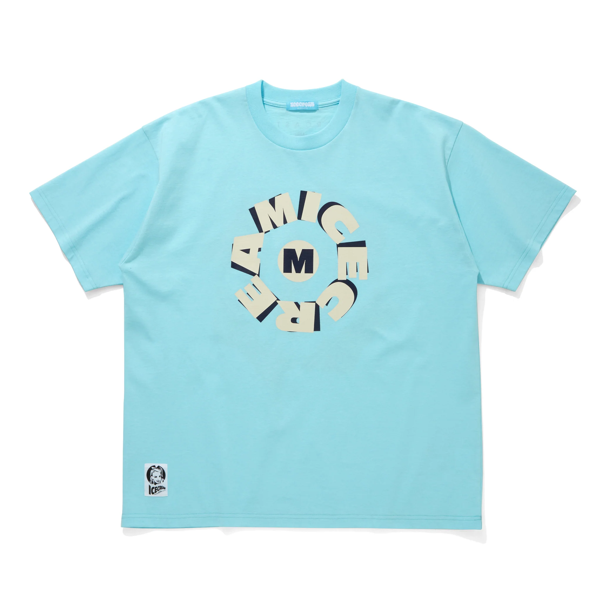 ICECREAM x SARCASTIC COTTON T-SHIRT CIRCLE