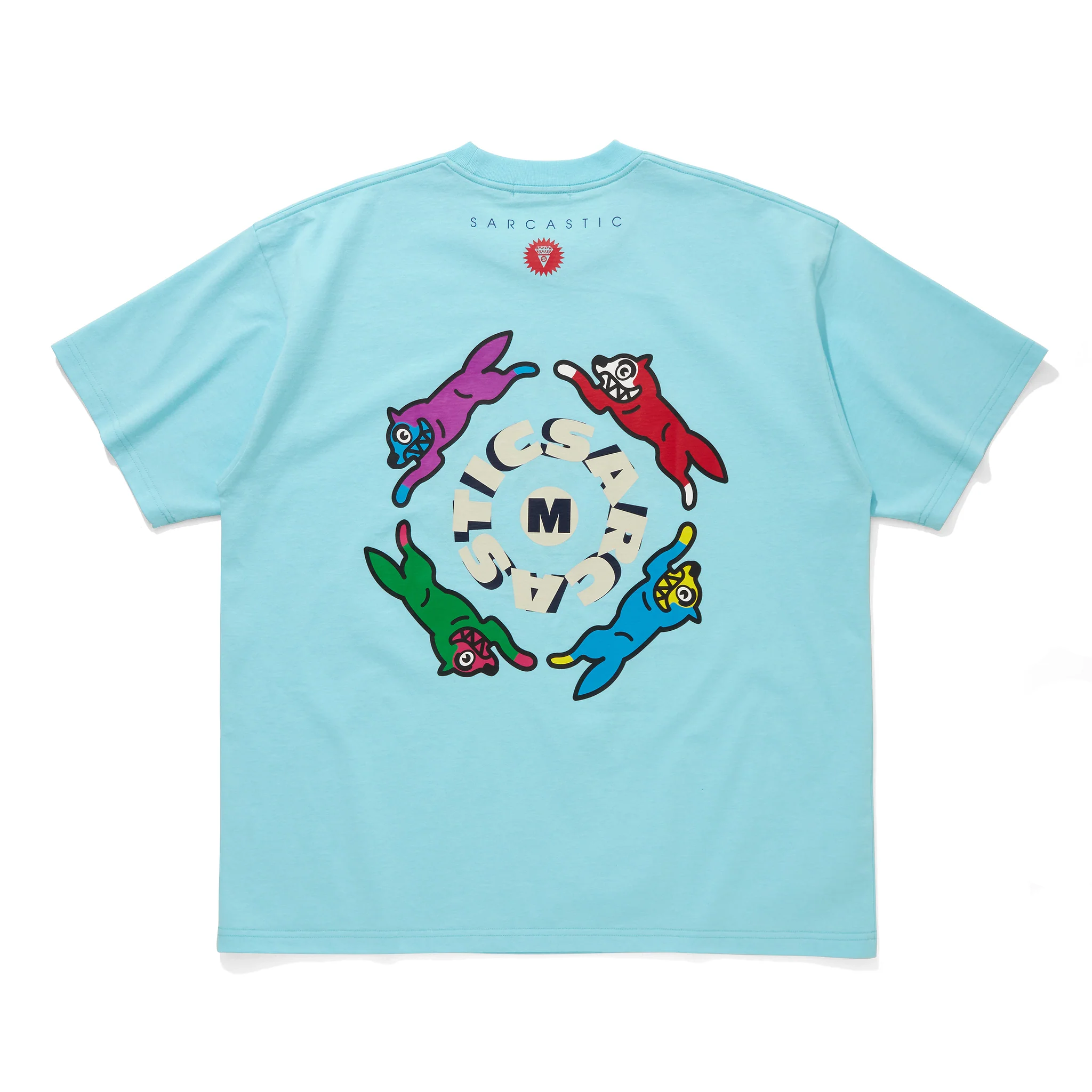 ICECREAM x SARCASTIC COTTON T-SHIRT CIRCLE