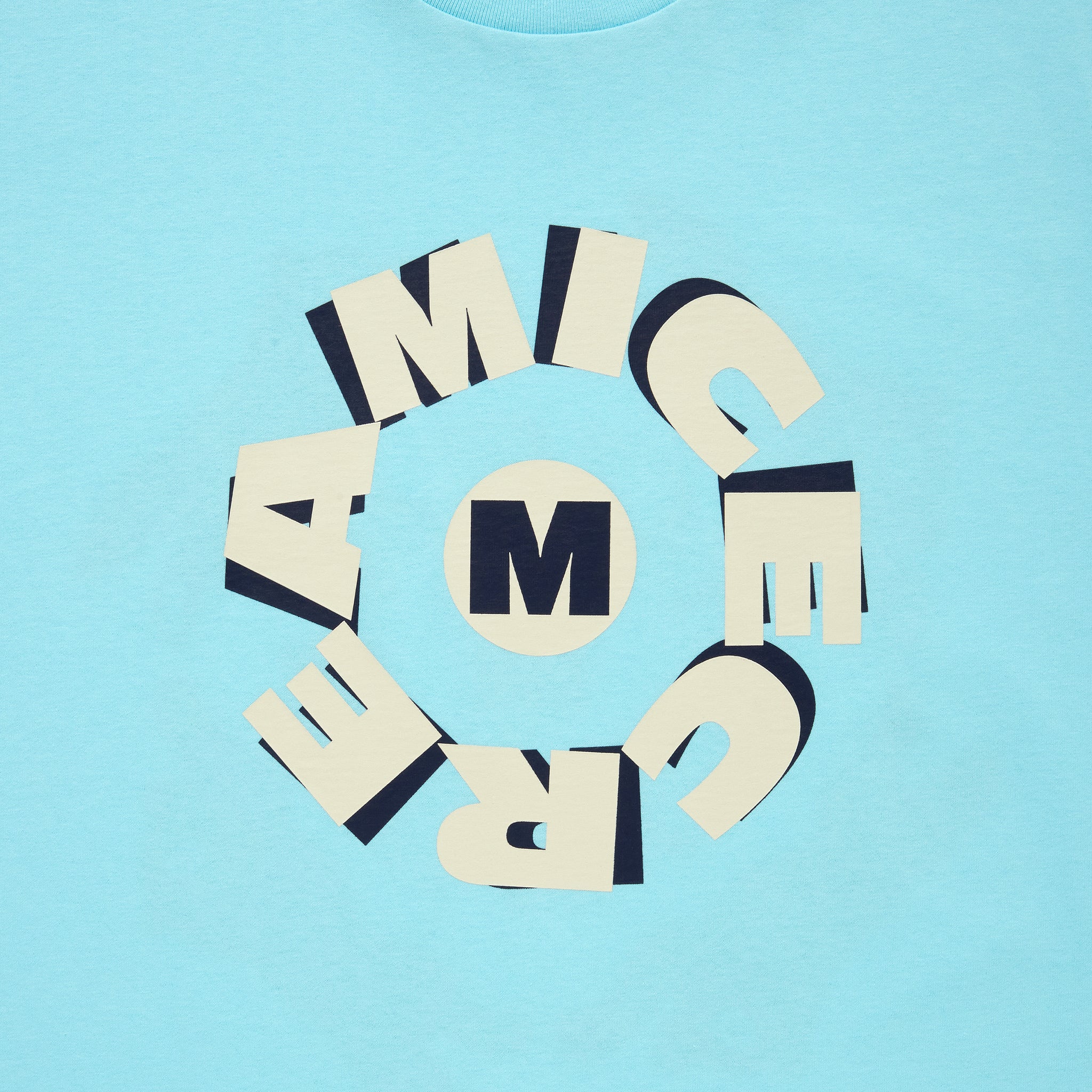 ICECREAM x SARCASTIC COTTON T-SHIRT CIRCLE