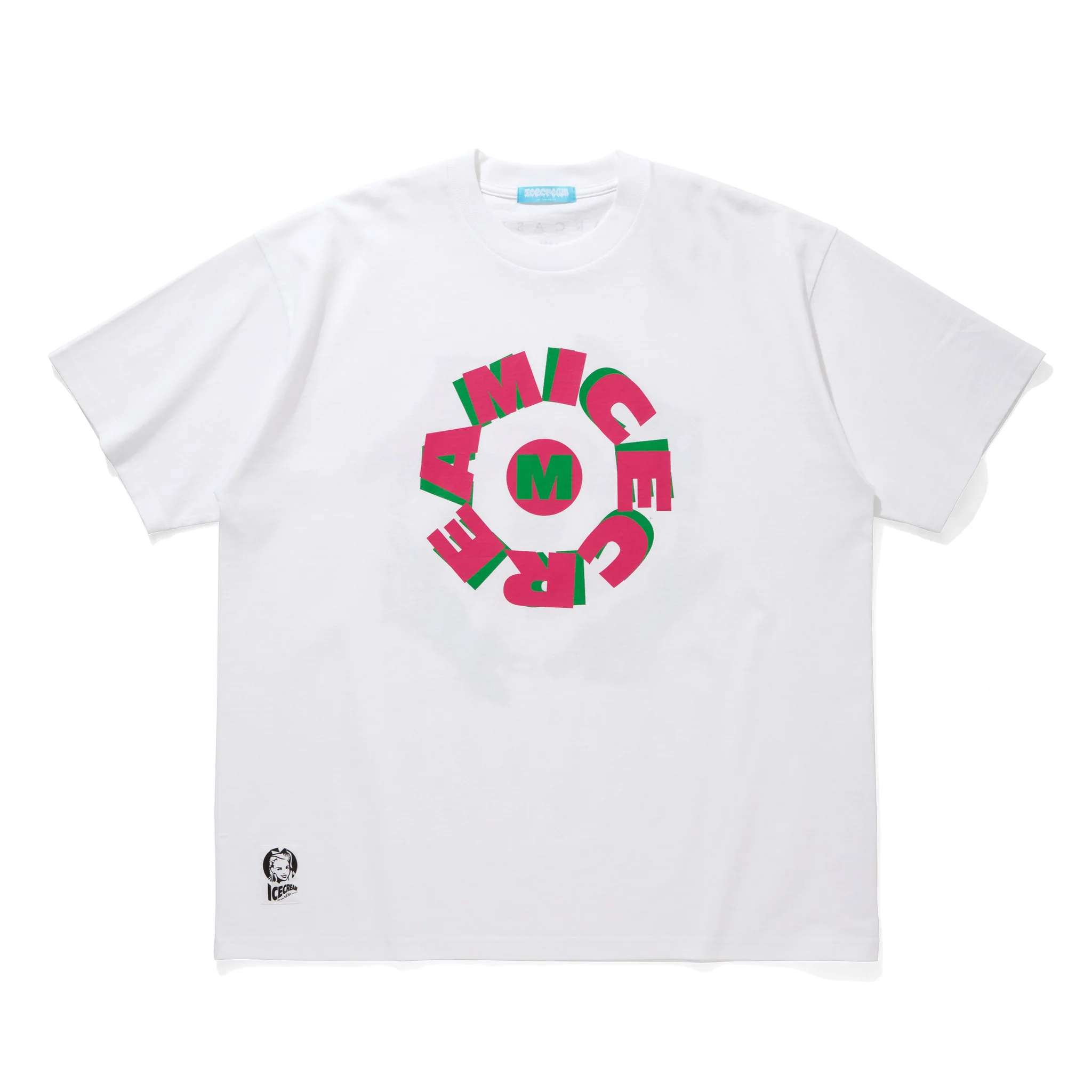ICECREAM x SARCASTIC COTTON T-SHIRT CIRCLE