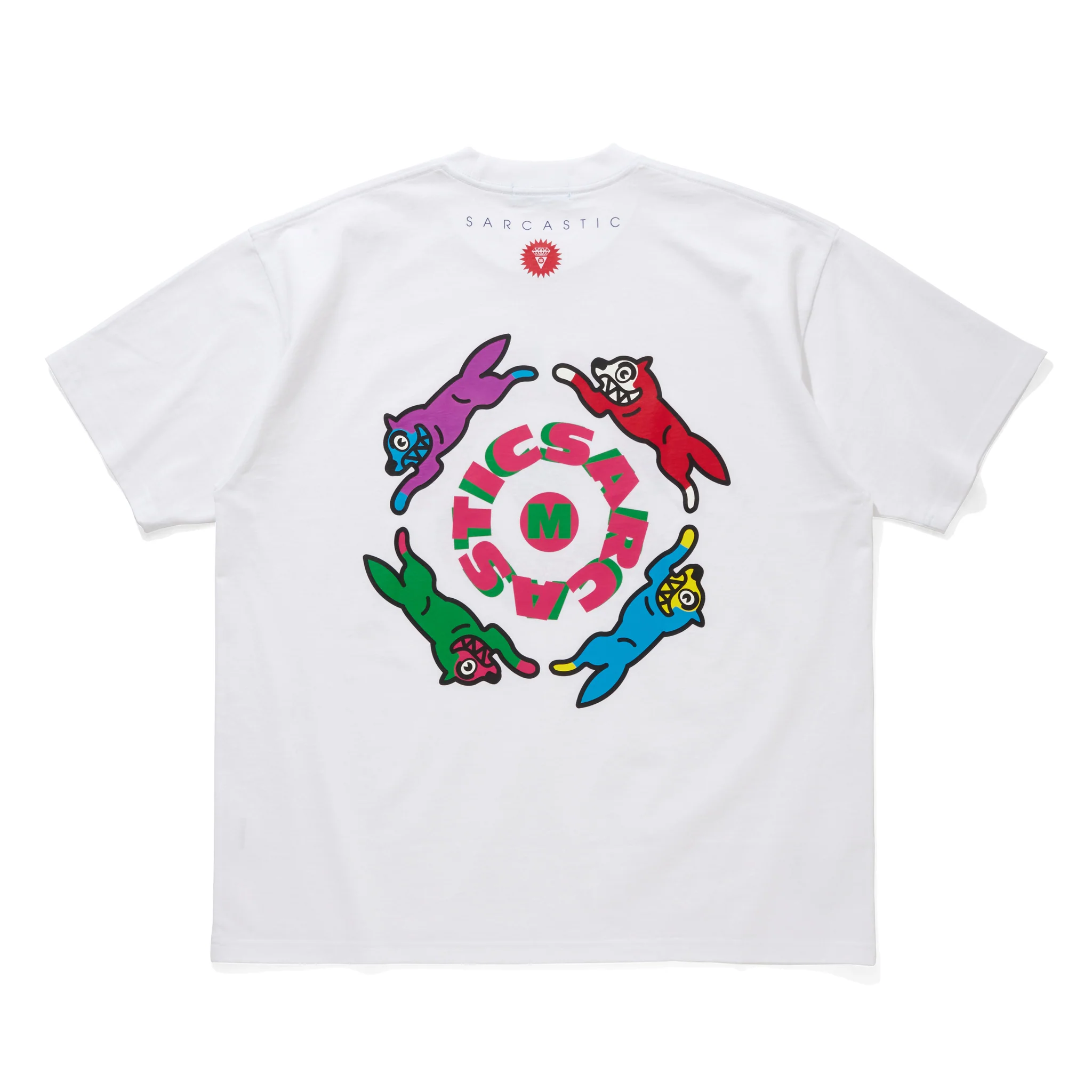 ICECREAM x SARCASTIC COTTON T-SHIRT CIRCLE